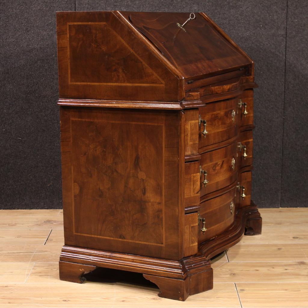 20th Century Wood Venetian Small Bureau Desk, 1950 in vendita 6