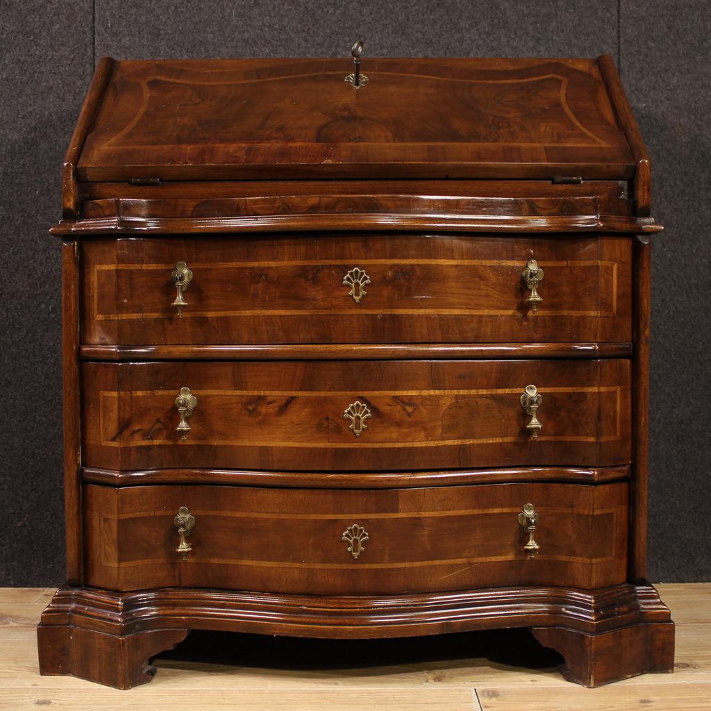 20th Century Wood Venetian Small Bureau Desk, 1950 in vendita 2