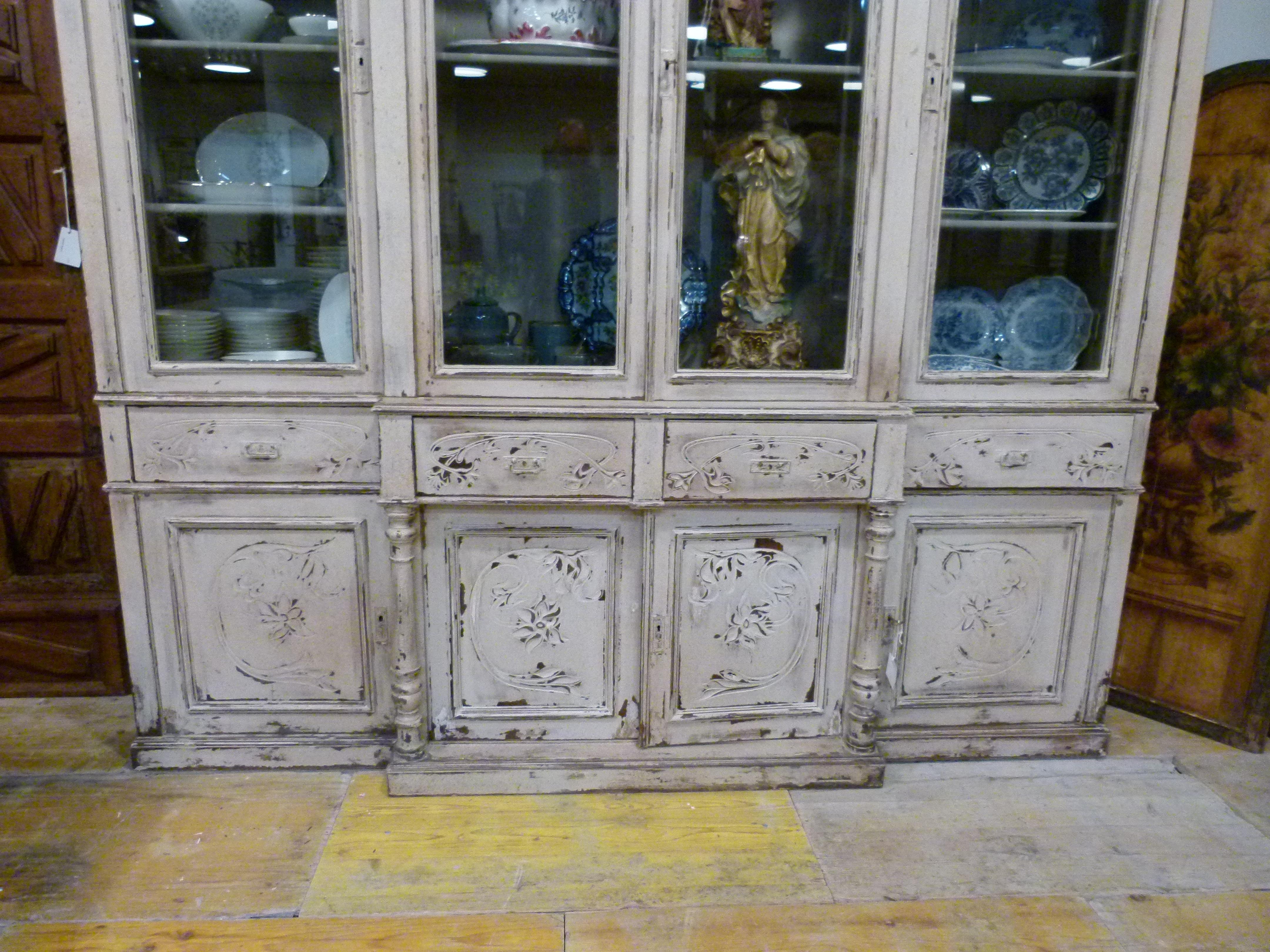 large rustic cabinet