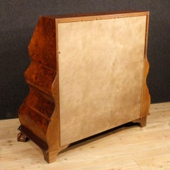 20th Century Wooden Dutch Bureau with 3 Drawers, 1970