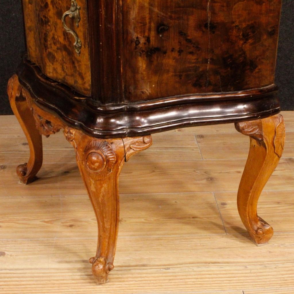 20th Century Wooden Italian Pair of Bedside Tables, 1960 3