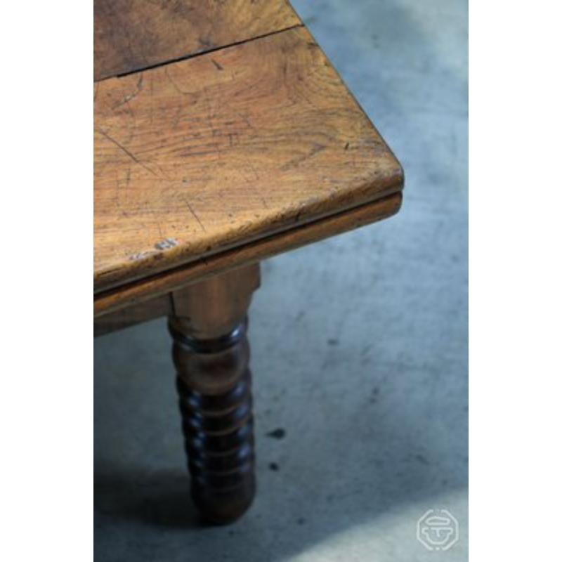 French 20th Century Wooden Passementier Table with Drawer, France, Lyon, 1880s For Sale