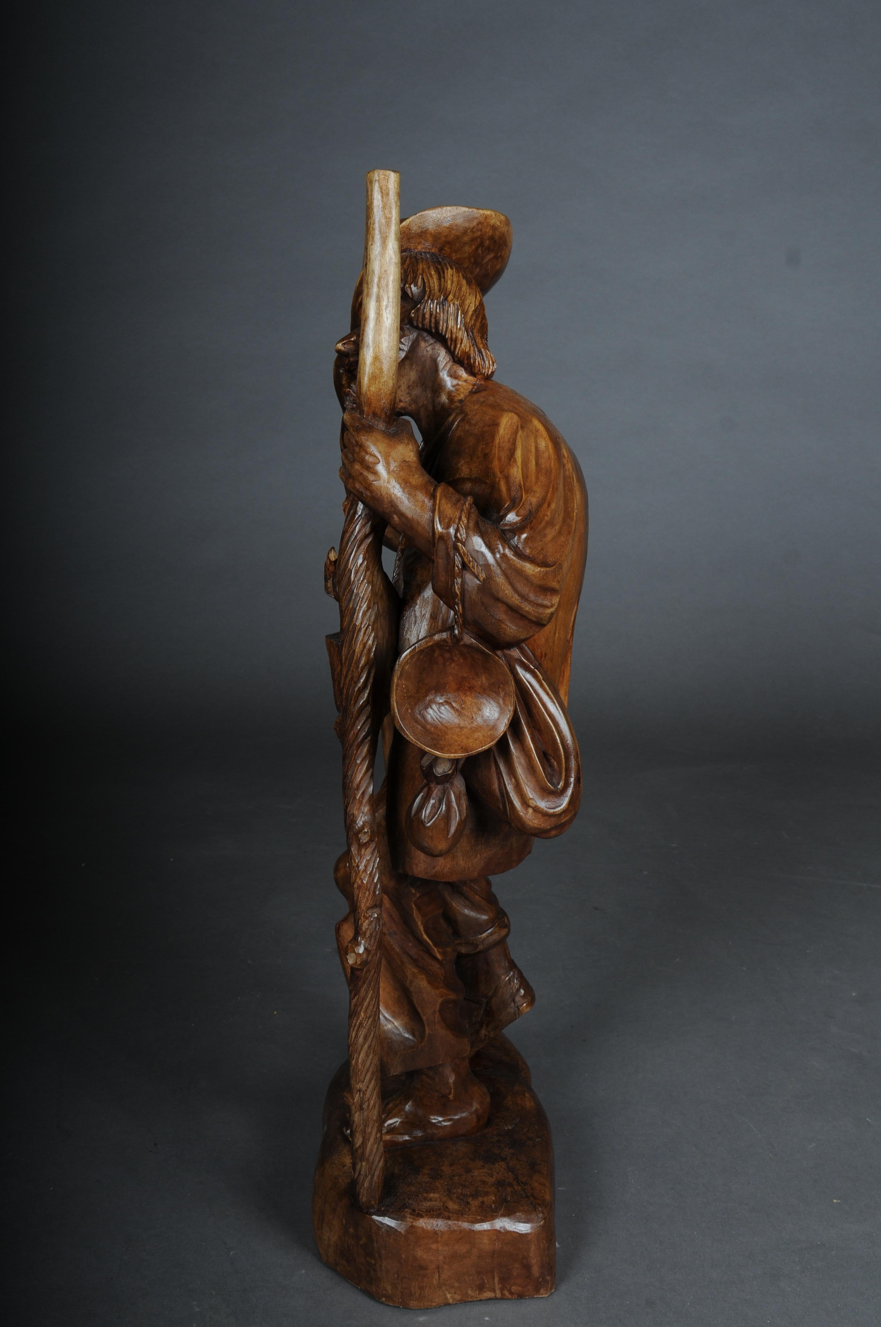 20th Century wooden sculpture, ranger made of lime tree, southern German For Sale 10
