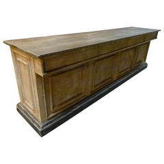 Vintage 20th Century Wooden Spanish Clothing Store Counter