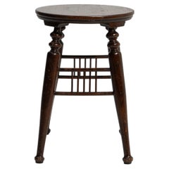 20th Century Wooden Stool, Unconventional Design, Eclectic Style