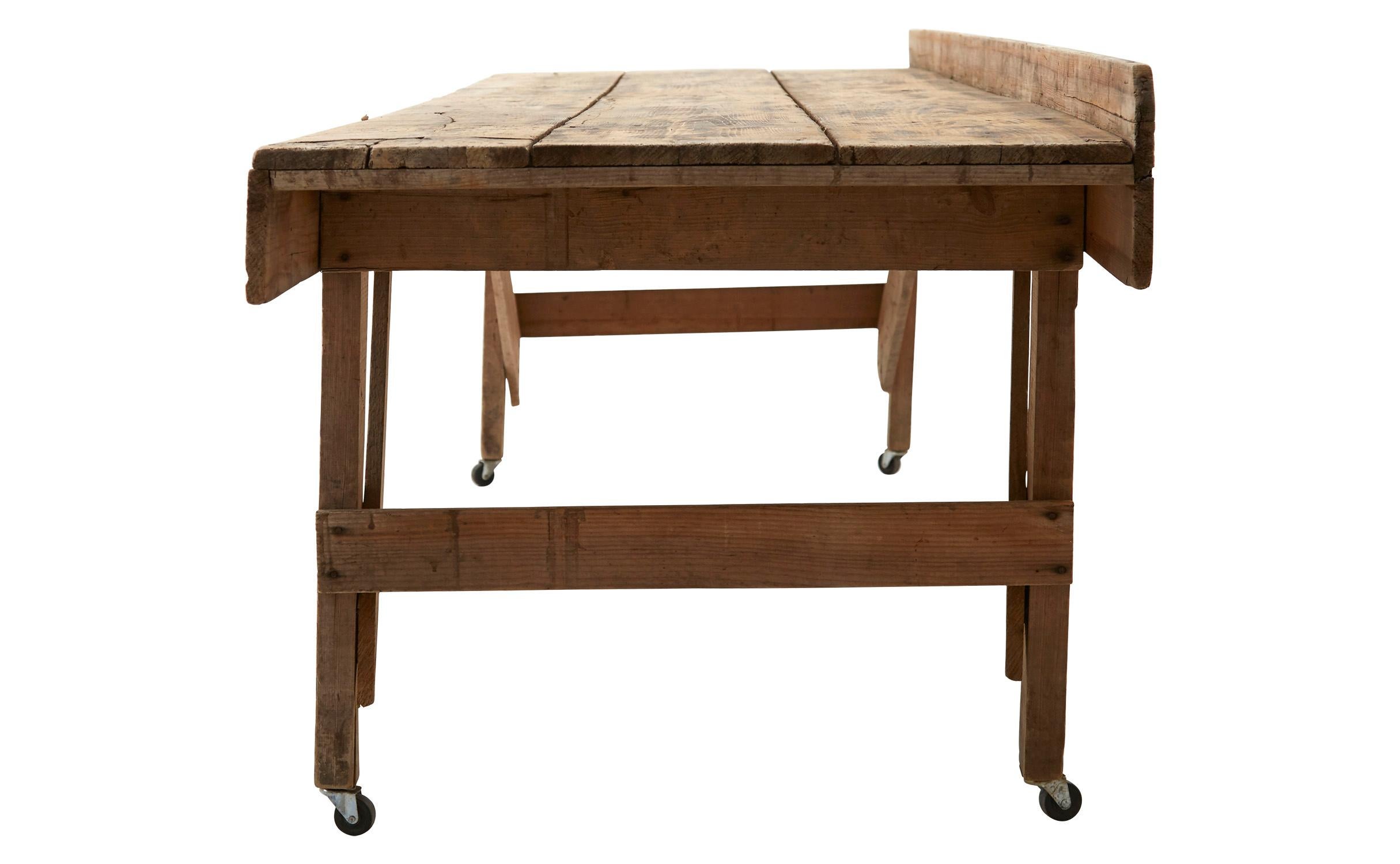 wooden work tables