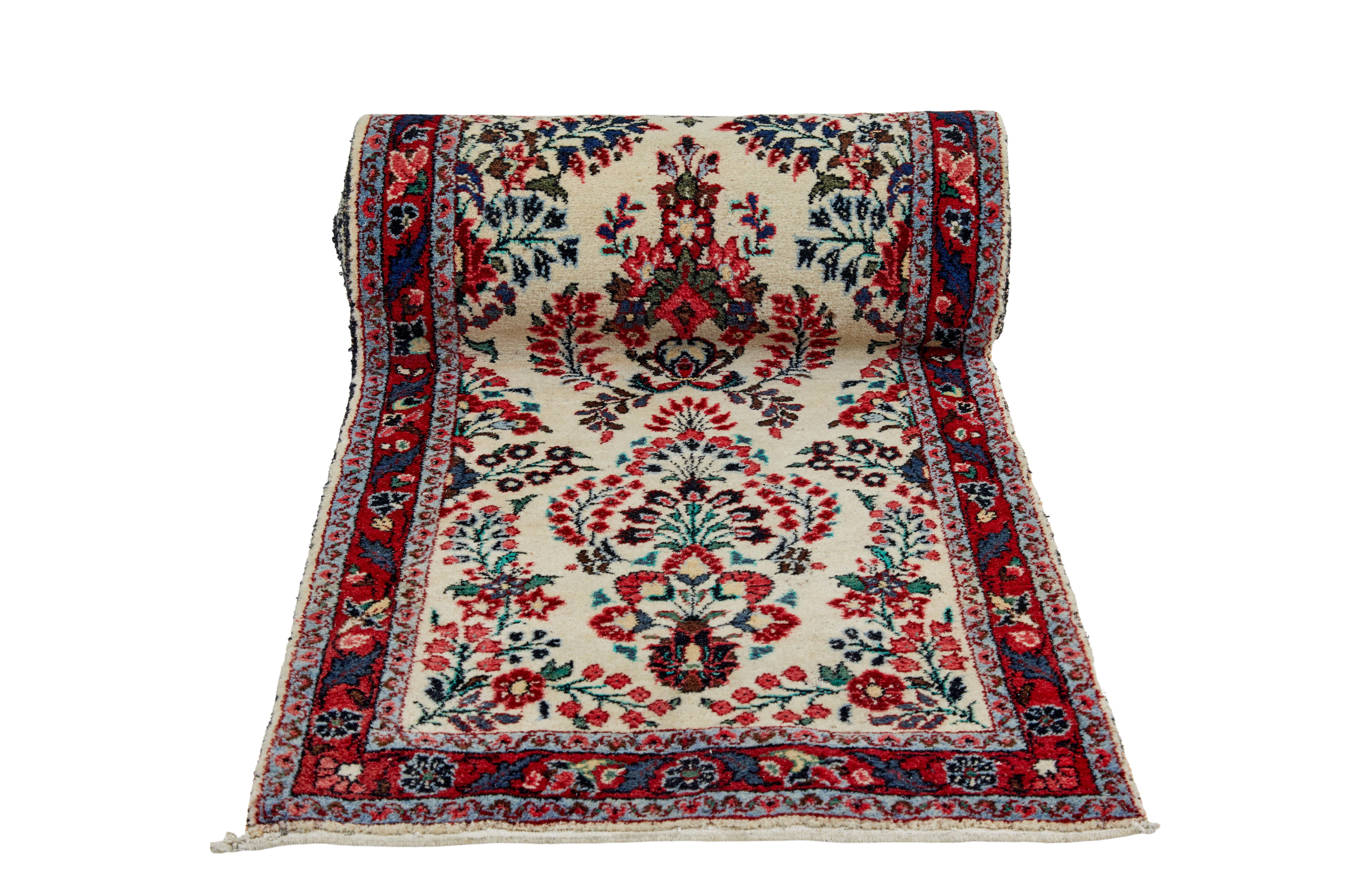 Victorian 20th century woven 31 foot long carpet runner For Sale
