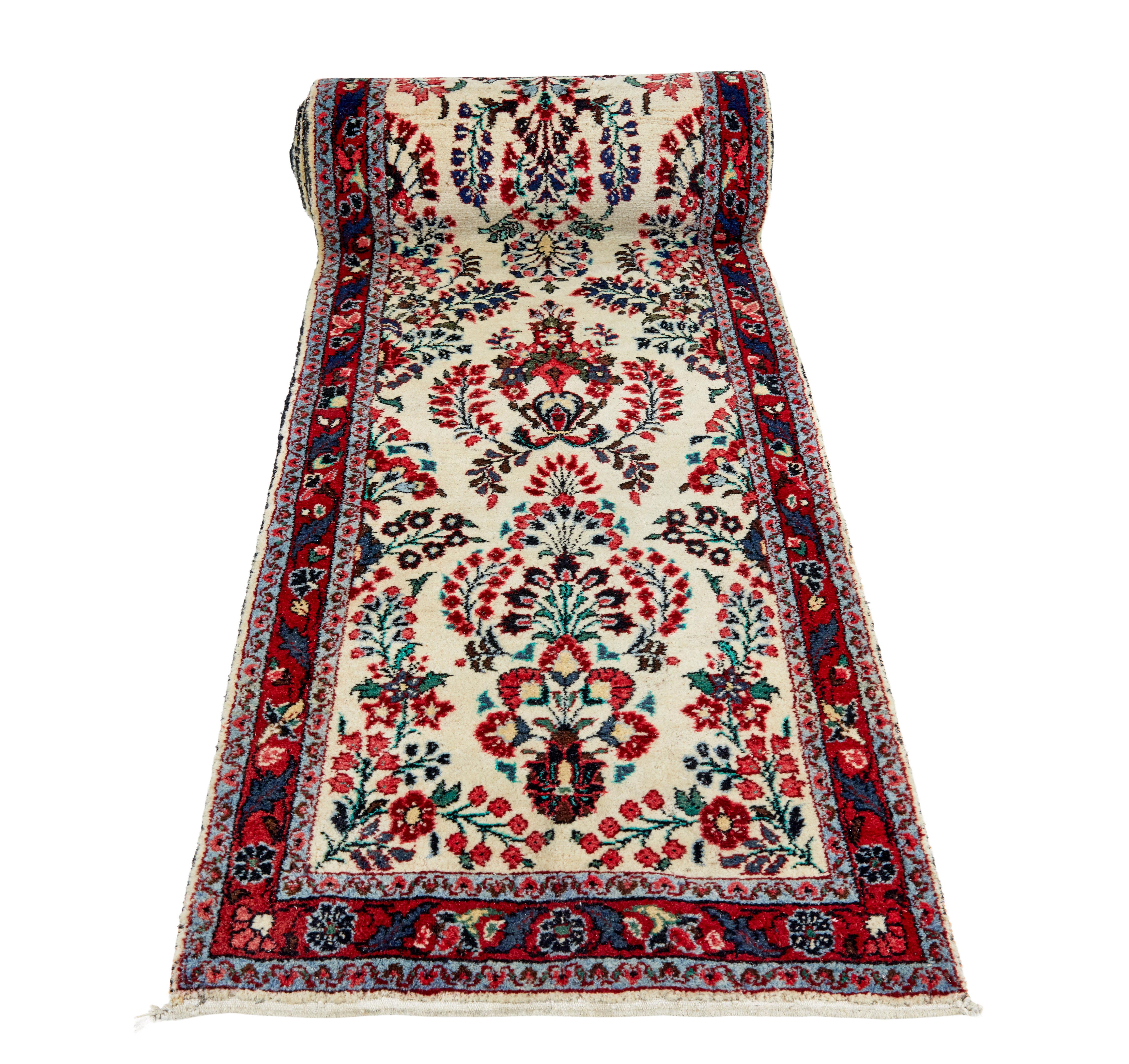 Hand-Crafted 20th Century woven 31 foot long carpet runner For Sale