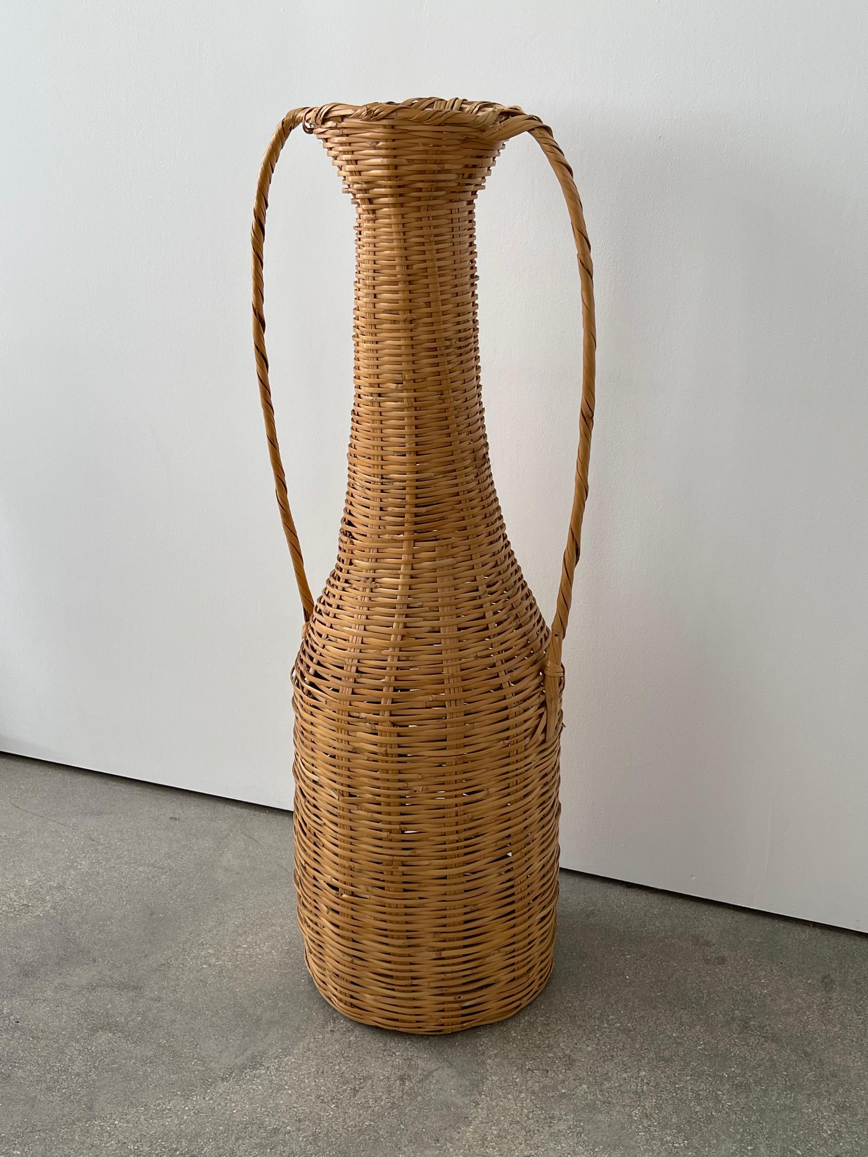 American Craftsman 20th Century Woven Reed XL Vessel For Sale