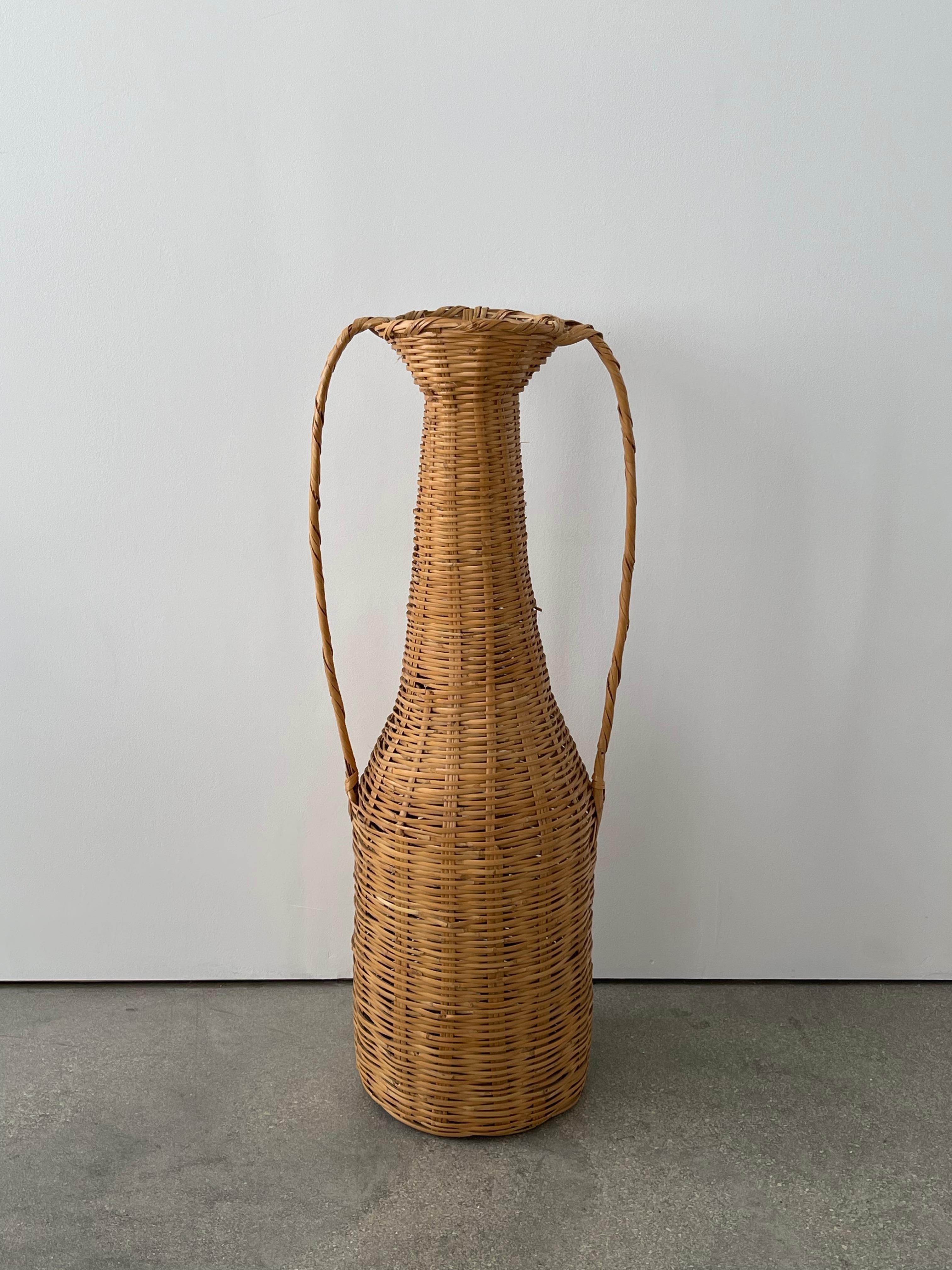 Hand-Woven 20th Century Woven Reed XL Vessel For Sale