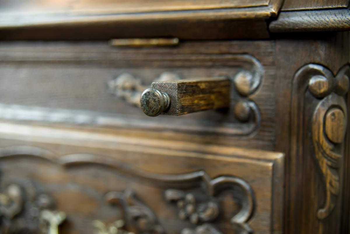 Scrittoio Rococò Revival in Oak marrone, inizio XX secolo in vendita 1