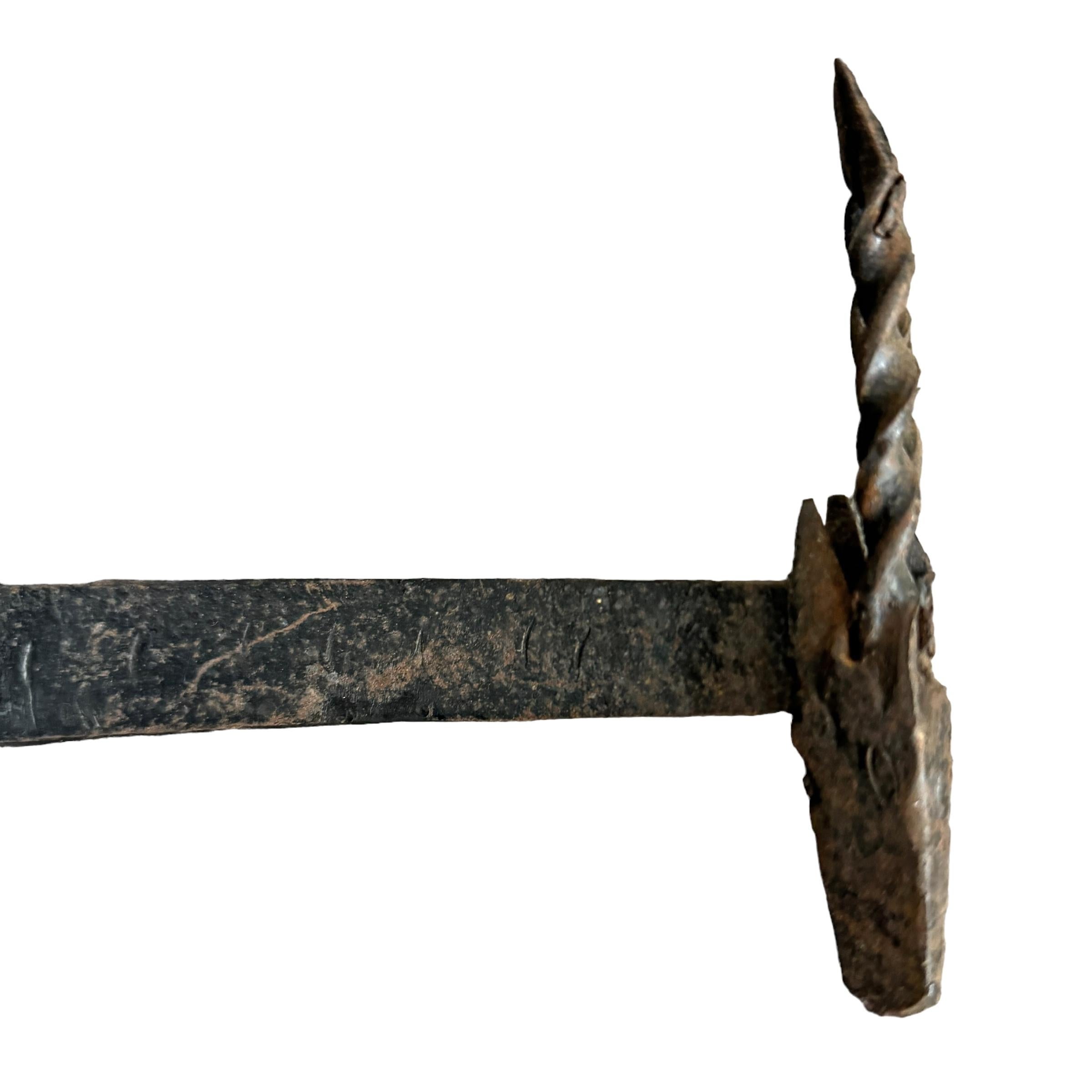 20th Century Wrought-Iron Antelope Coat or Hat Rack 4