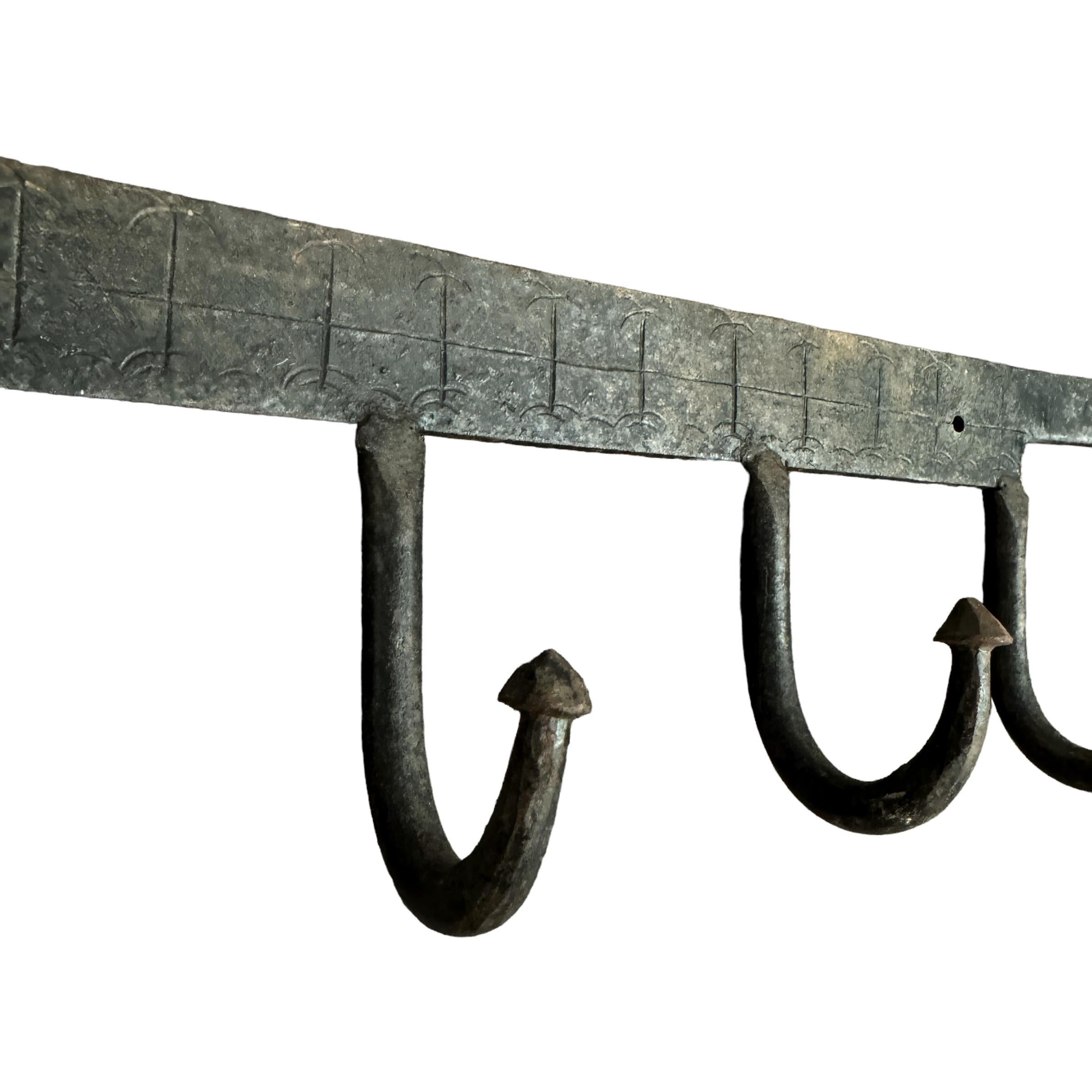 20th Century Wrought-Iron Antelope Coat or Hat Rack 5