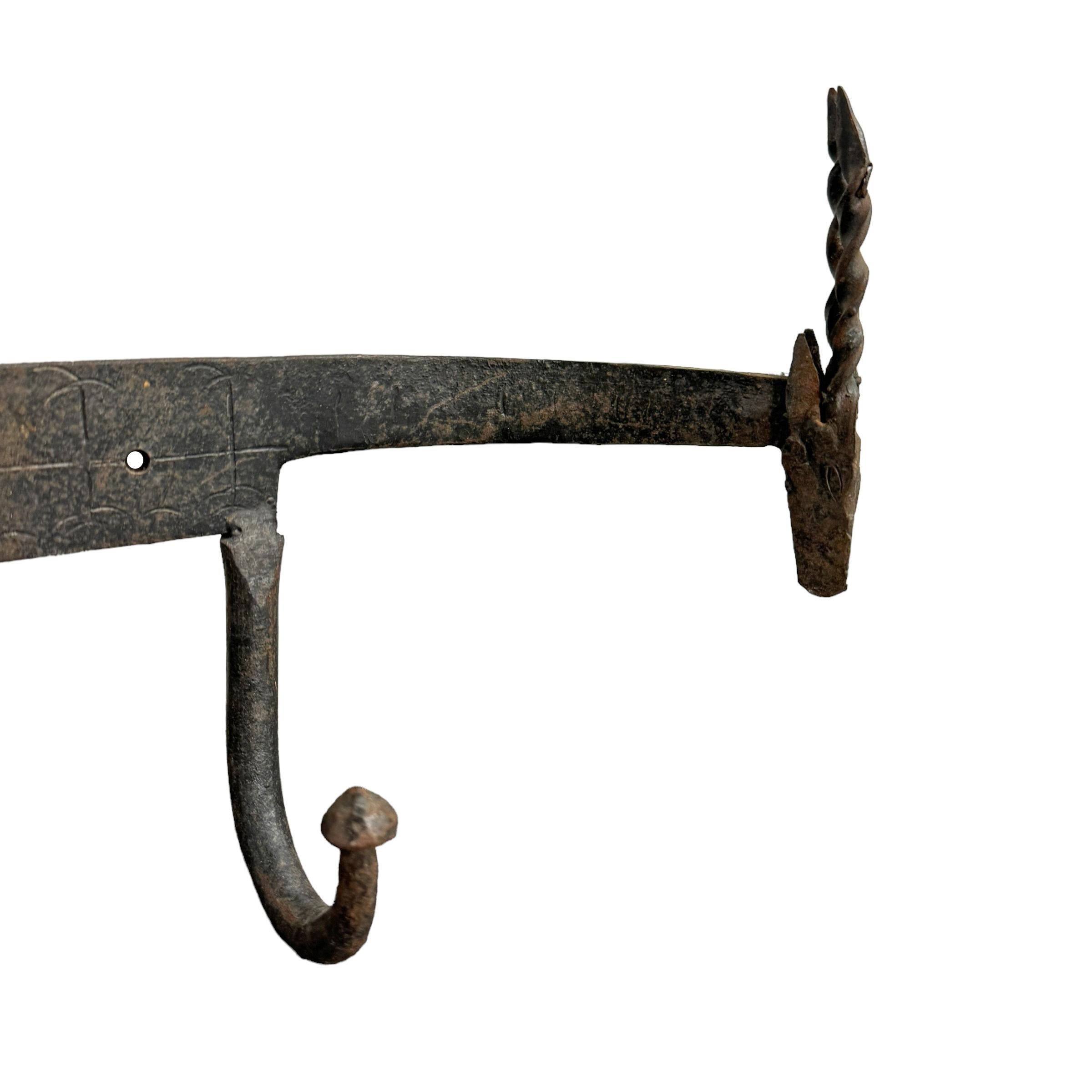 20th Century Wrought-Iron Antelope Coat or Hat Rack 1