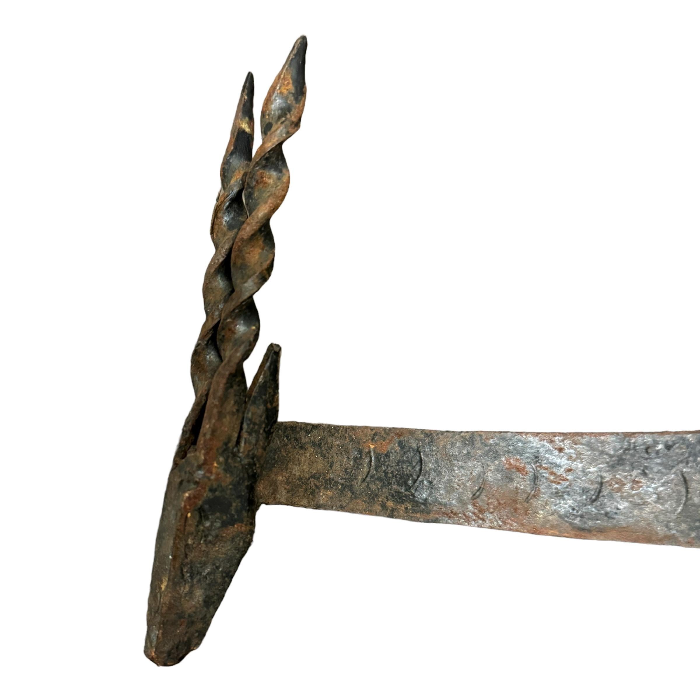 20th Century Wrought-Iron Antelope Coat or Hat Rack 2