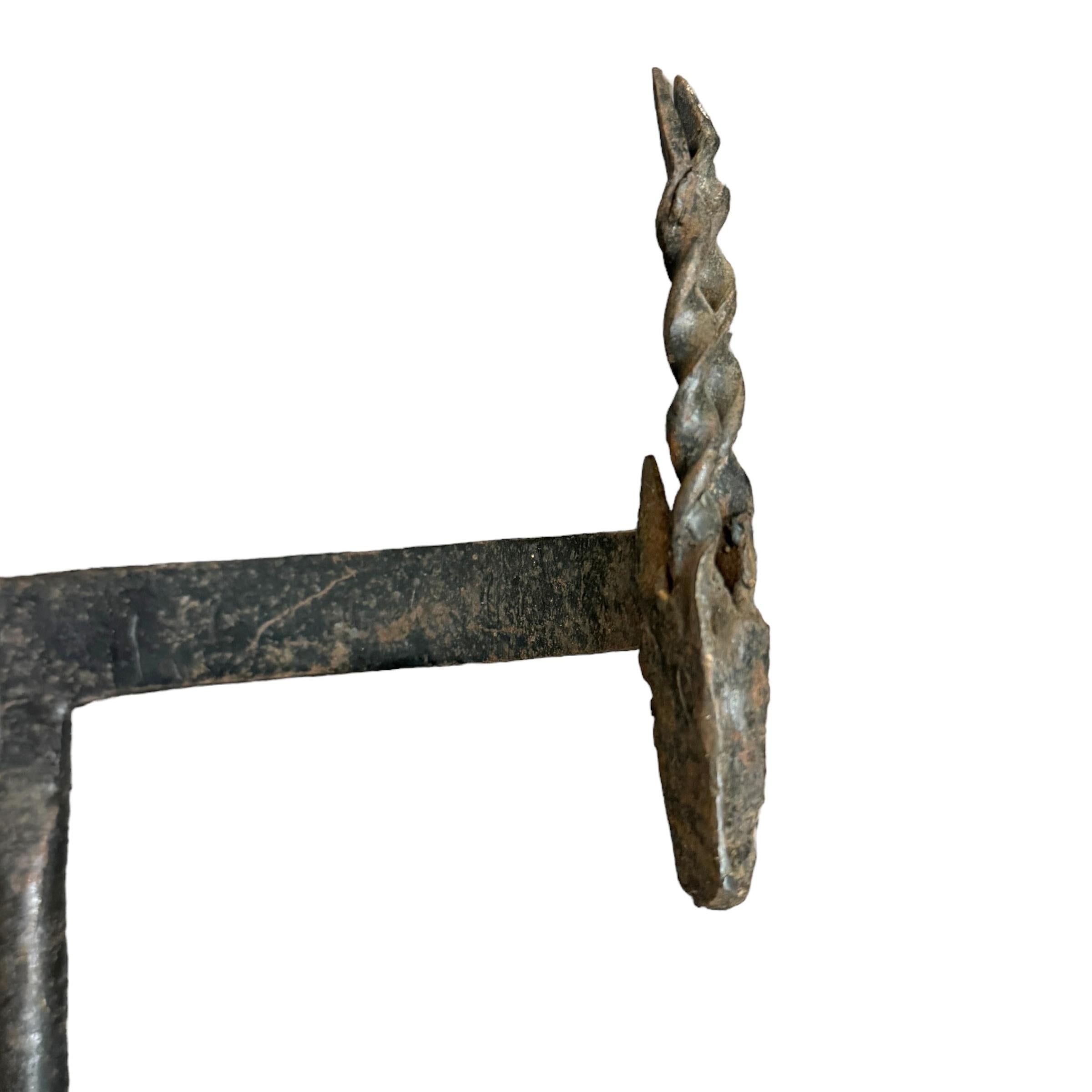 20th Century Wrought-Iron Antelope Coat or Hat Rack 3