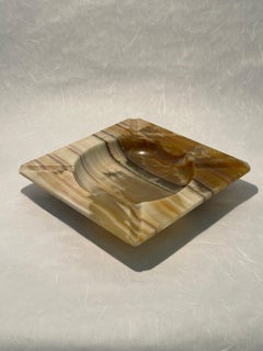 20th Century XL Geometrical Onyx Ashtray