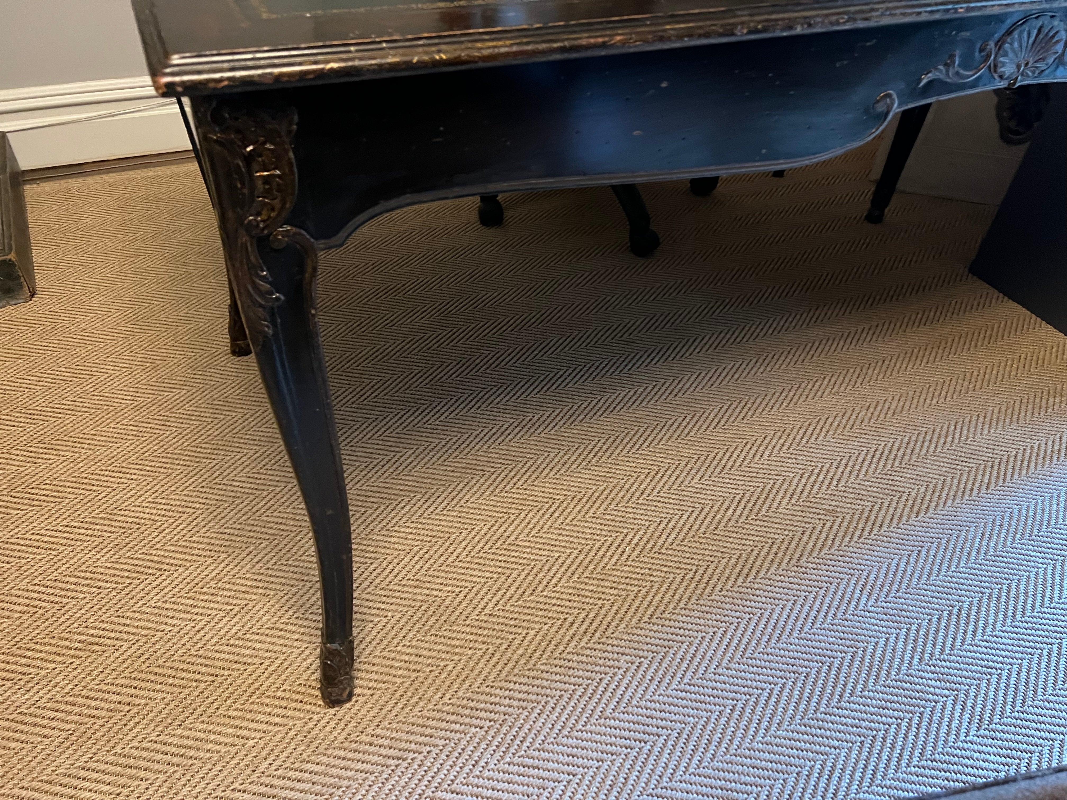 20th Century Yale Burge Leather Top Writing Desk 6