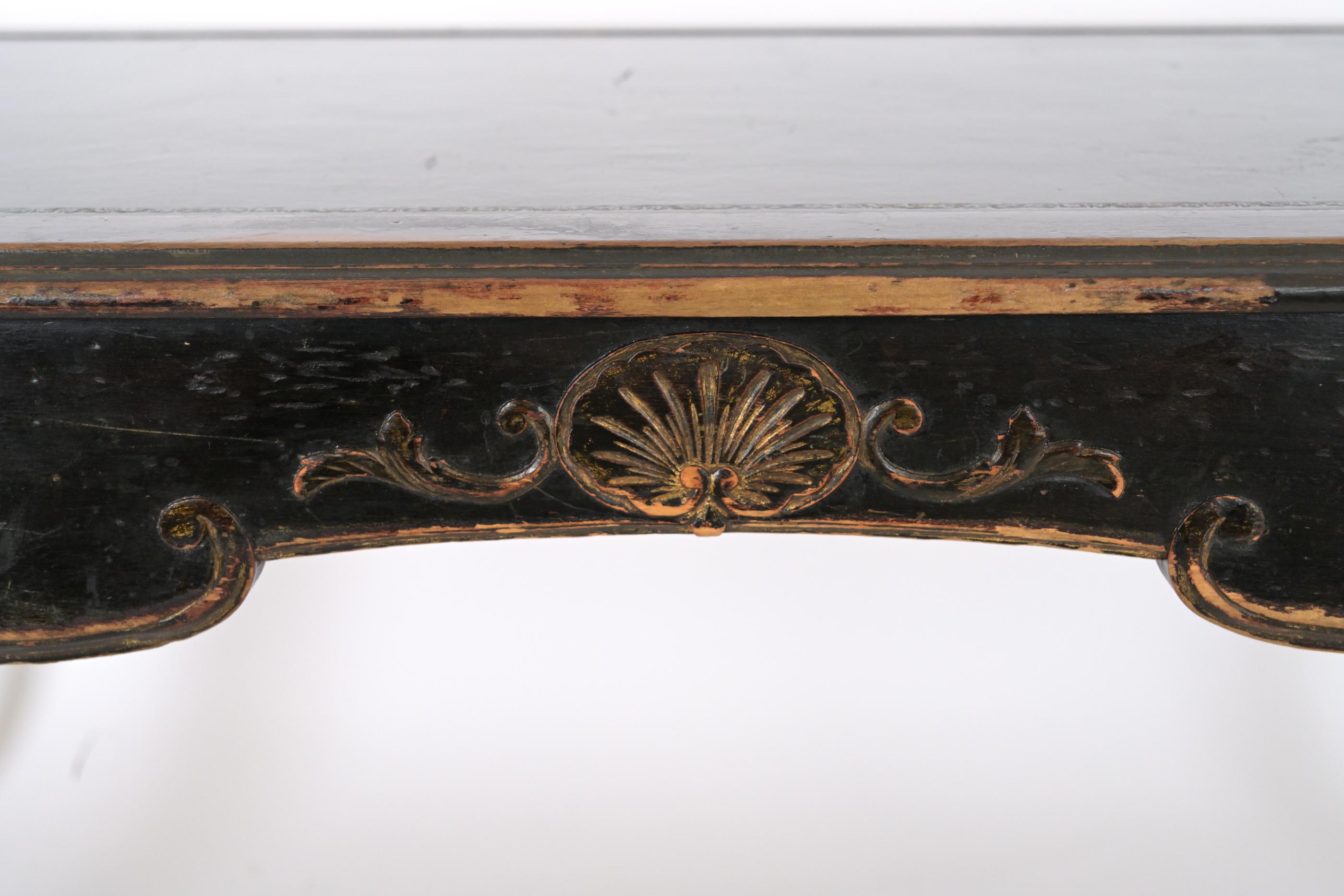 Louis XV 20th Century Yale Burge Leather Top Writing Desk