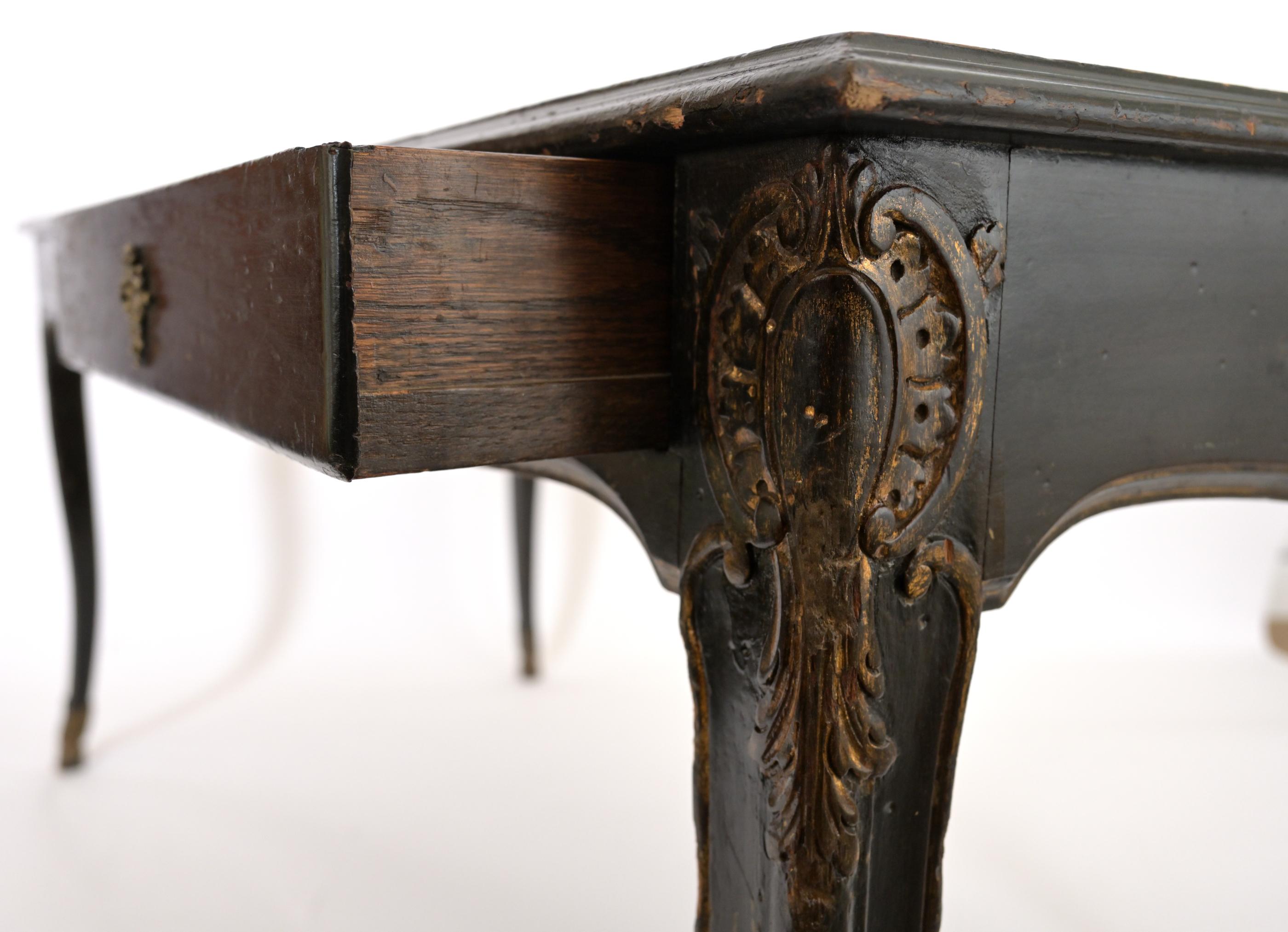 20th Century Yale Burge Leather Top Writing Desk 3