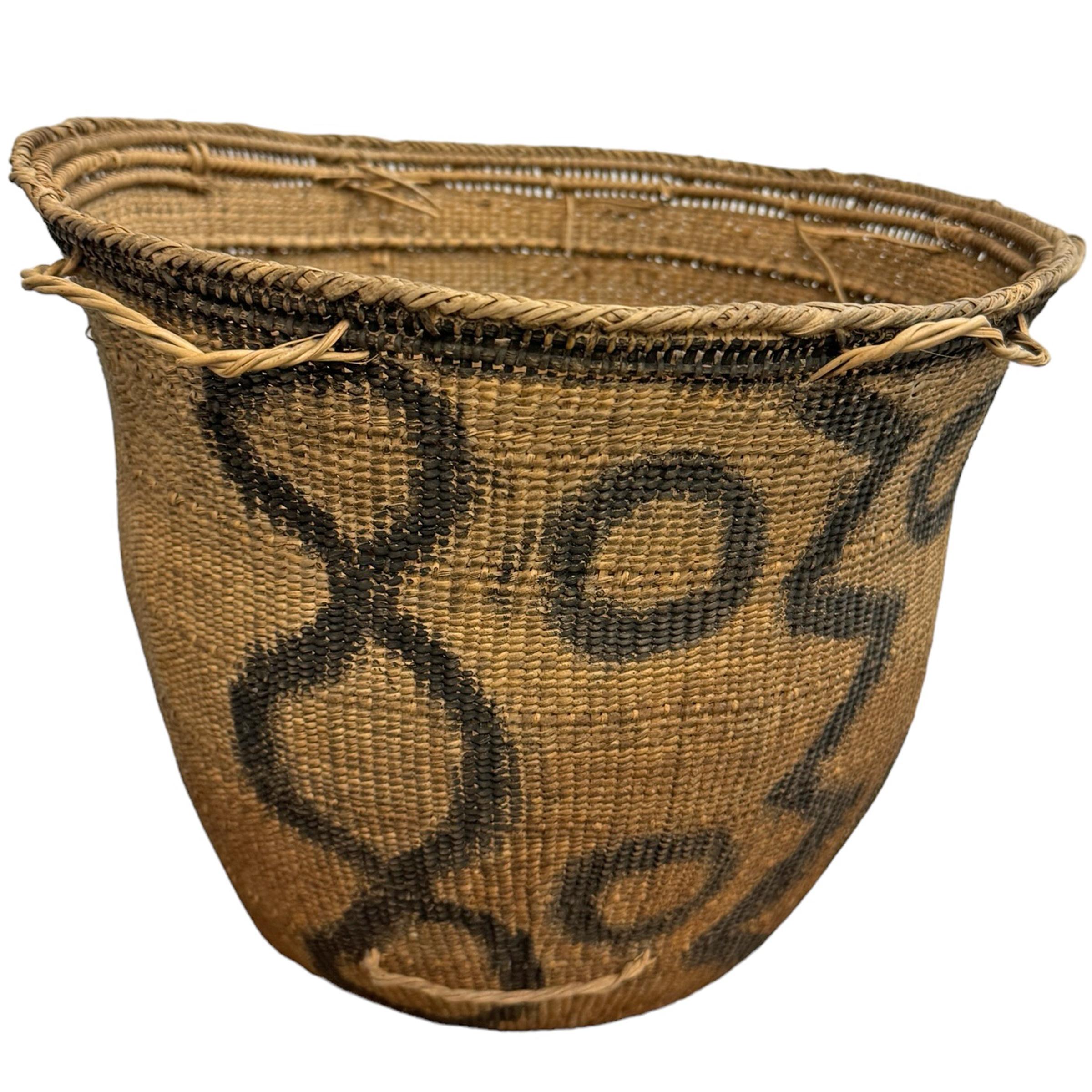Hand-Woven 20th Century Yanomami Basket