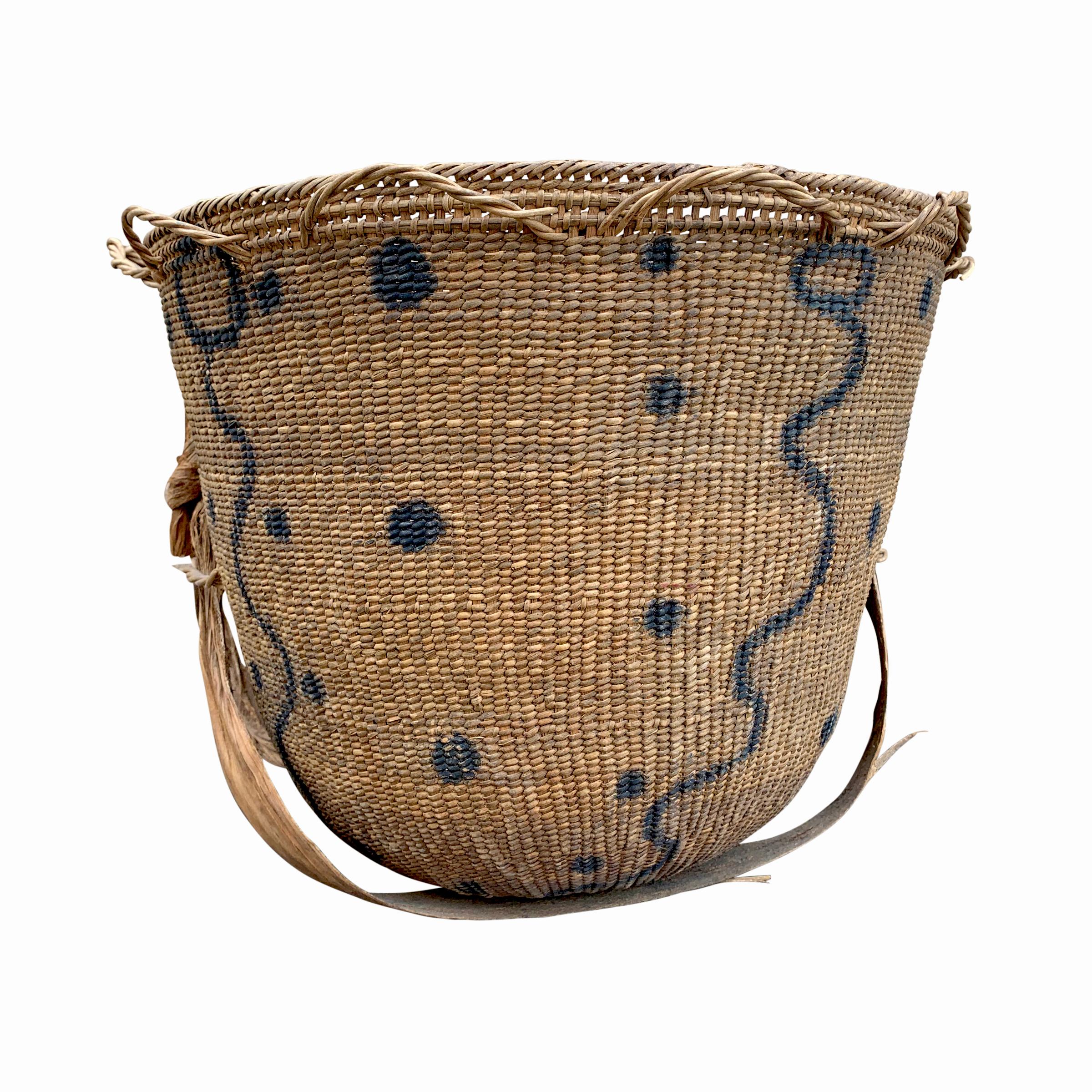 Tribal 20th Century Yanomami Gathering Basket