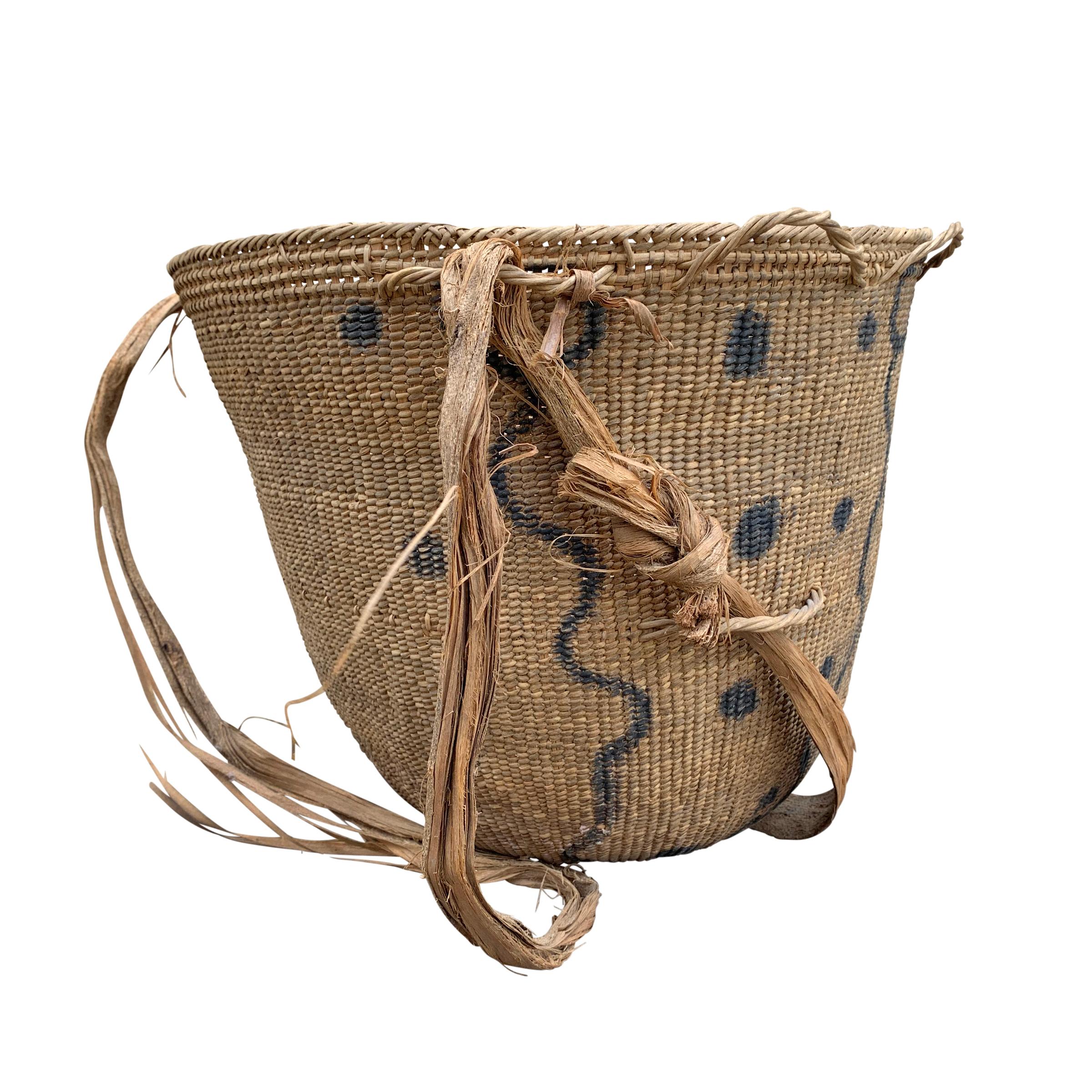 Brazilian 20th Century Yanomami Gathering Basket