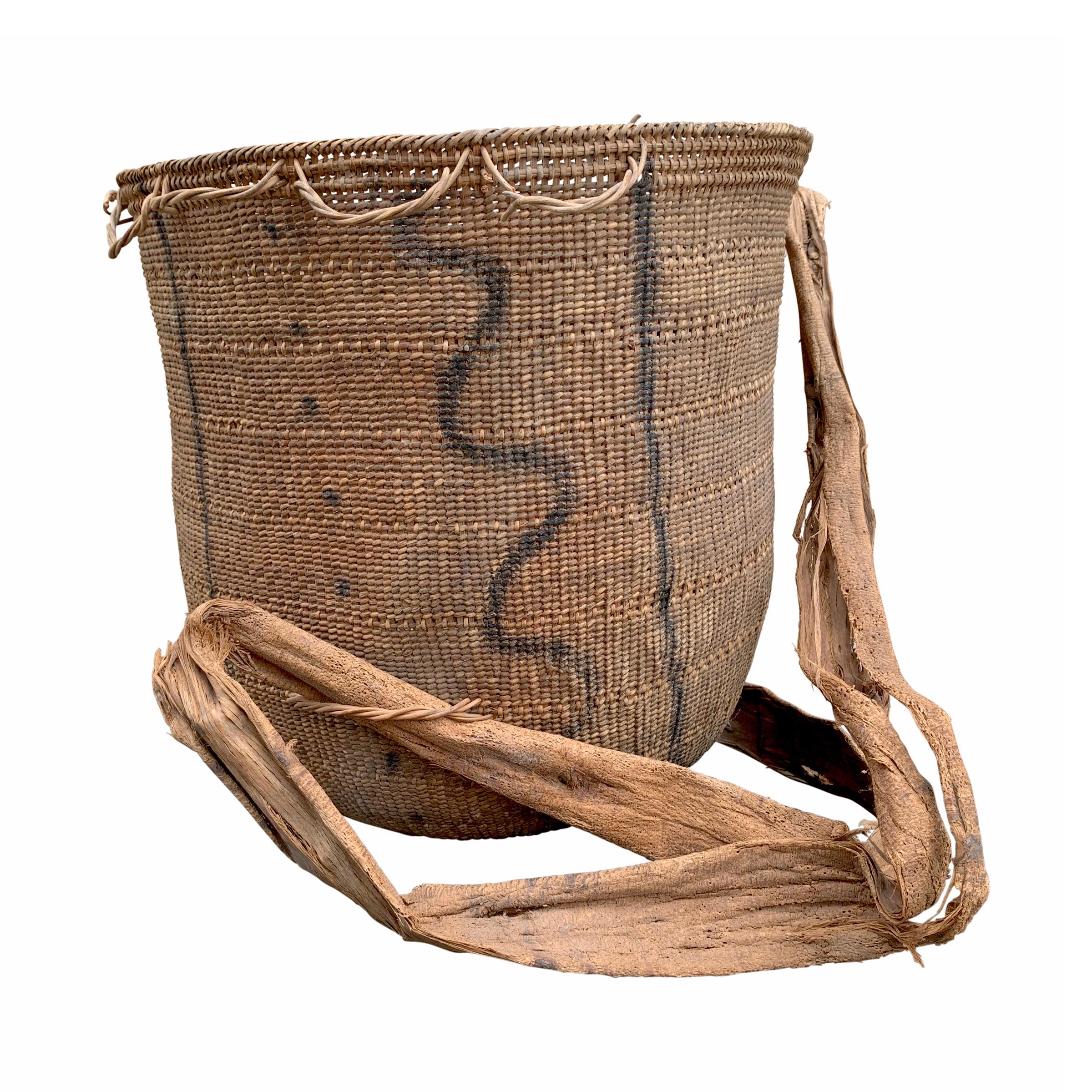 Tribal 20th Century Yanomami Gathering Basket
