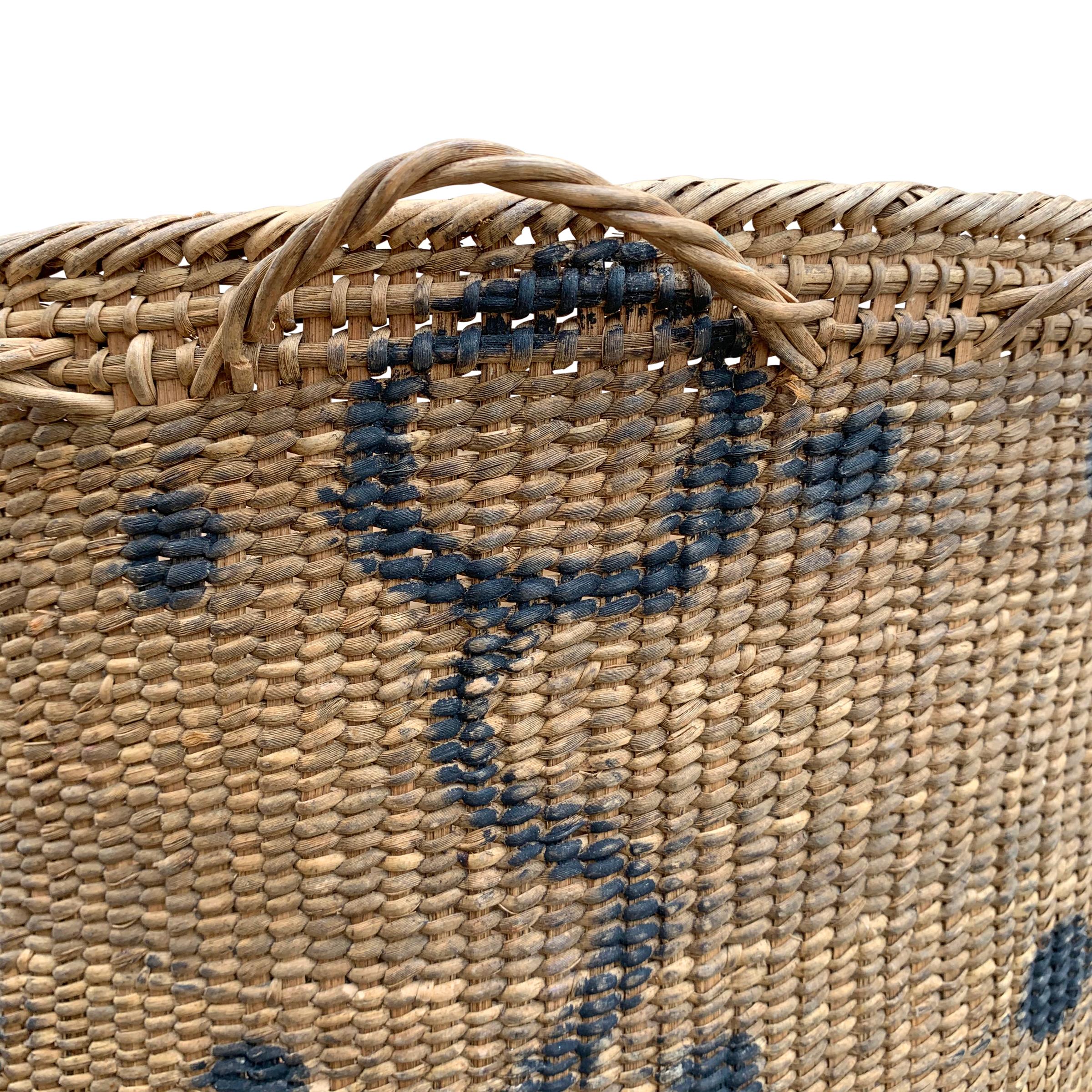 Hand-Woven 20th Century Yanomami Gathering Basket