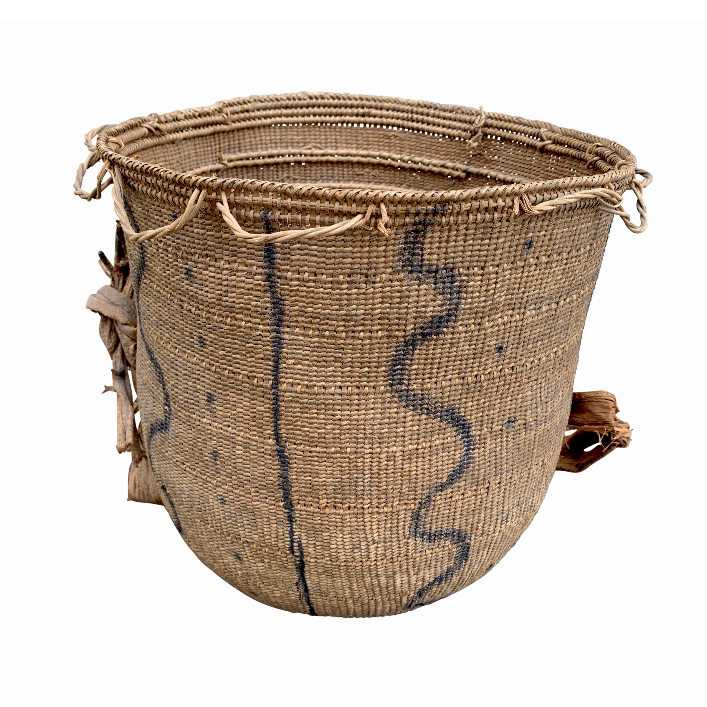 Brazilian 20th Century Yanomami Gathering Basket