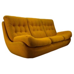 20th Century , Yellow Atlantis Three seats Sofa, 1960s