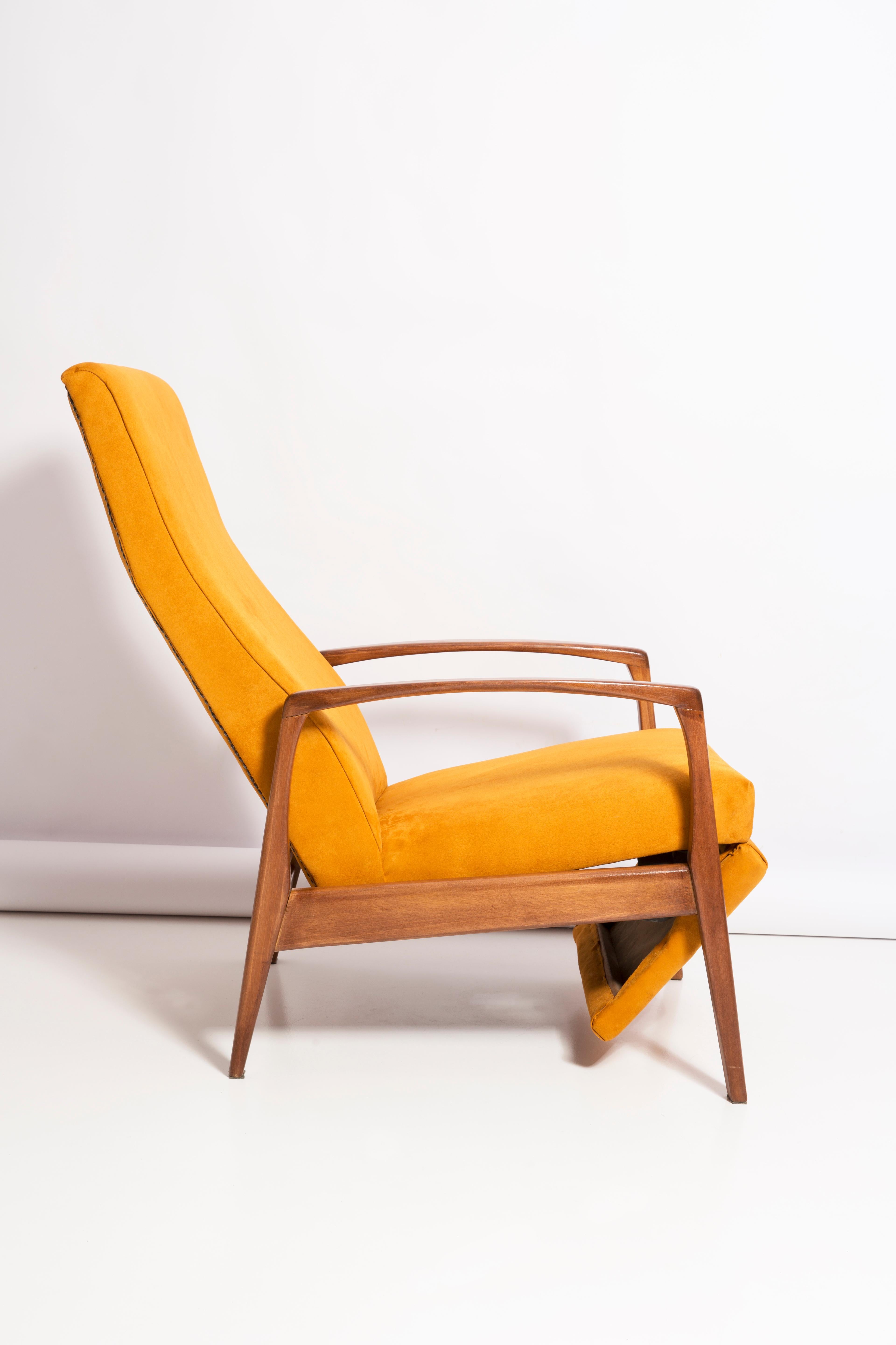 German 20th Century Yellow Fold-Out Armchair, Europe, 1960s For Sale
