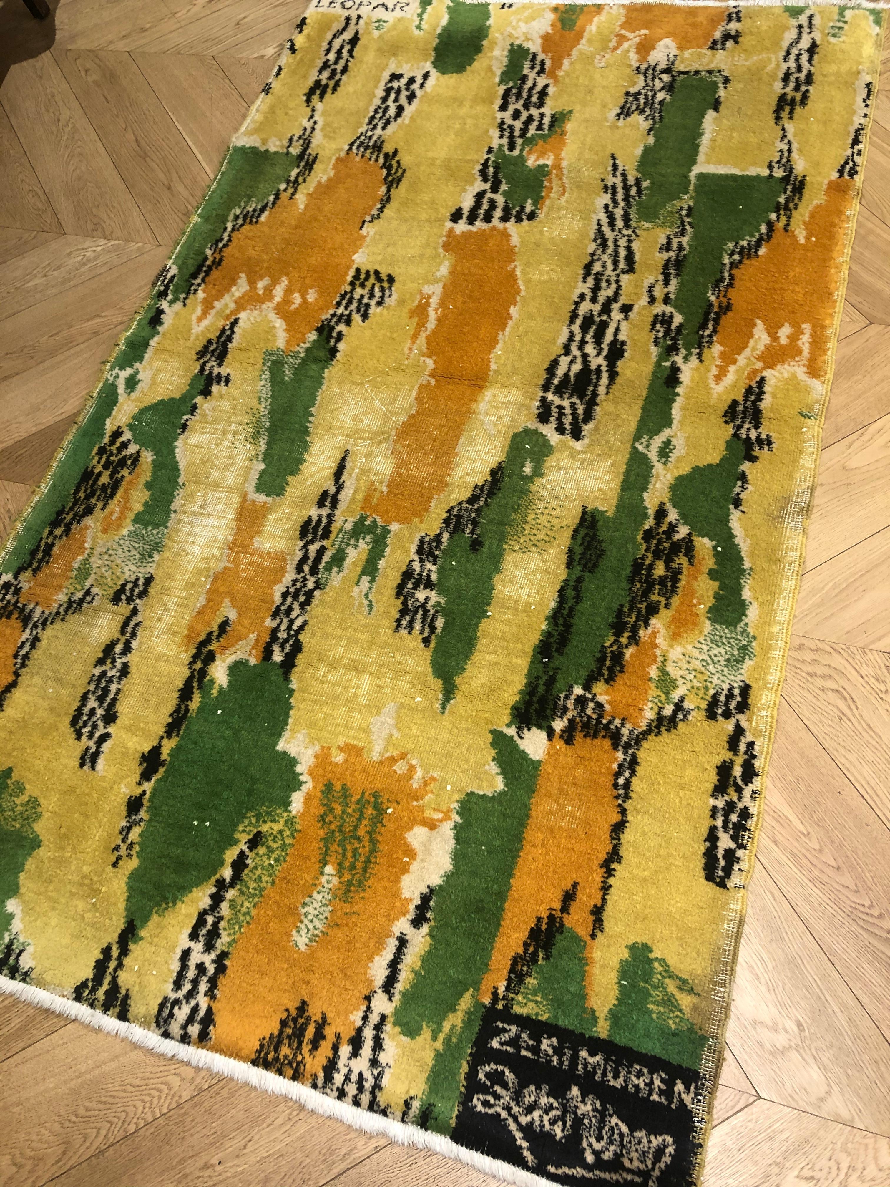 yellow and orange rugs
