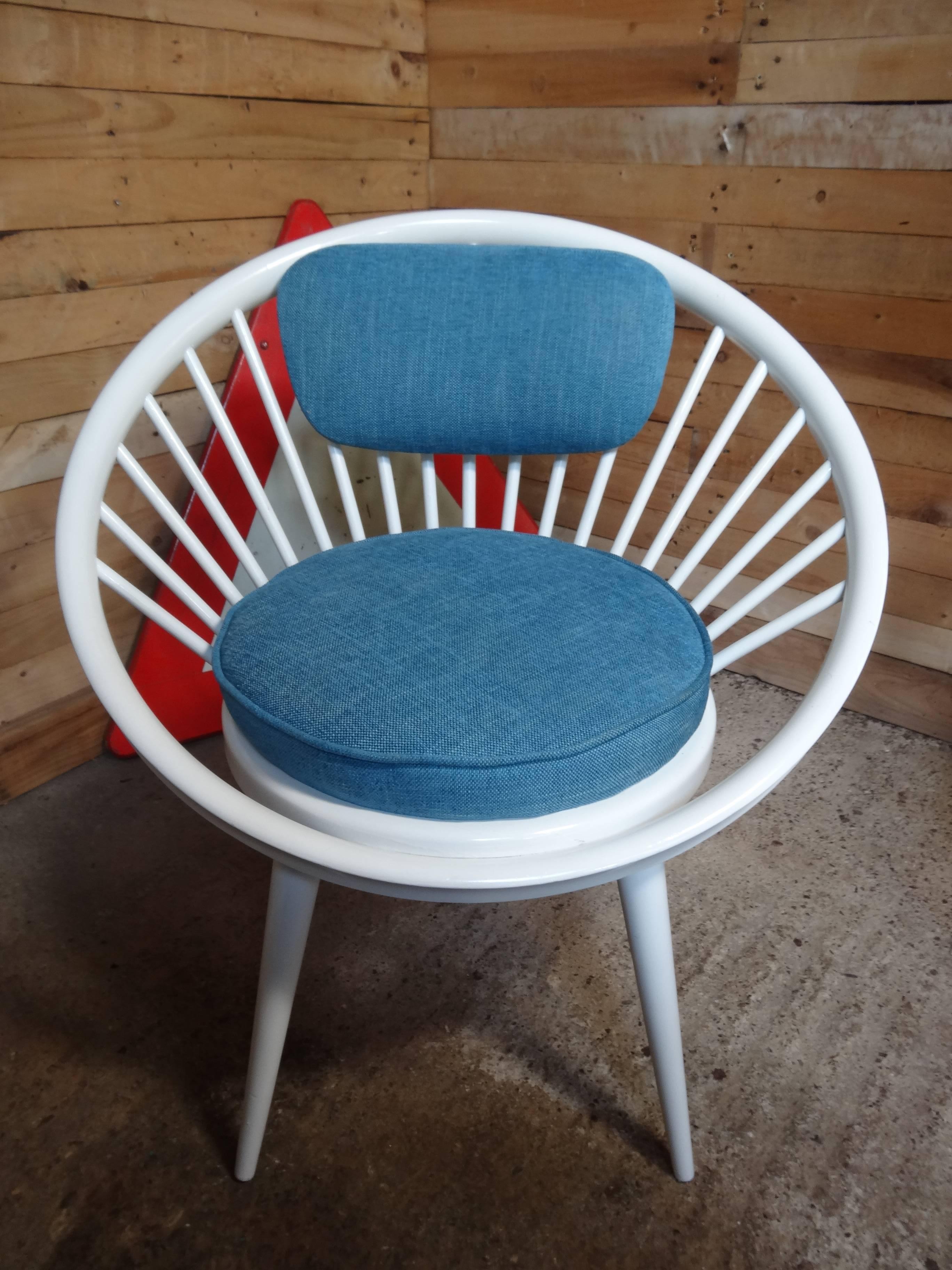 20 CENTURY DESIGN/One Retro 1960s Circle Chairs 20ème siècle Yngve Ekström a conçu pour Swedese en vente 6