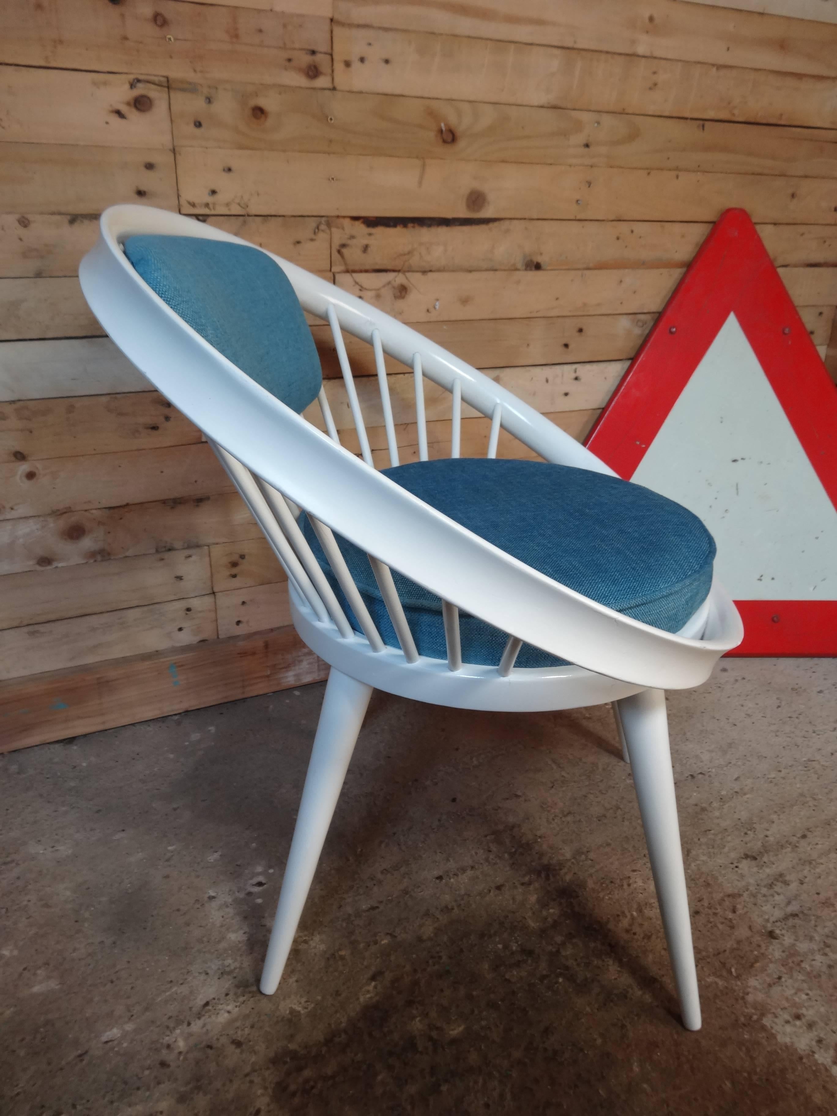 20th Century Yngve Ekström Designed for Swedese Retro 1960s Circle Chairs In Good Condition For Sale In Markington, GB