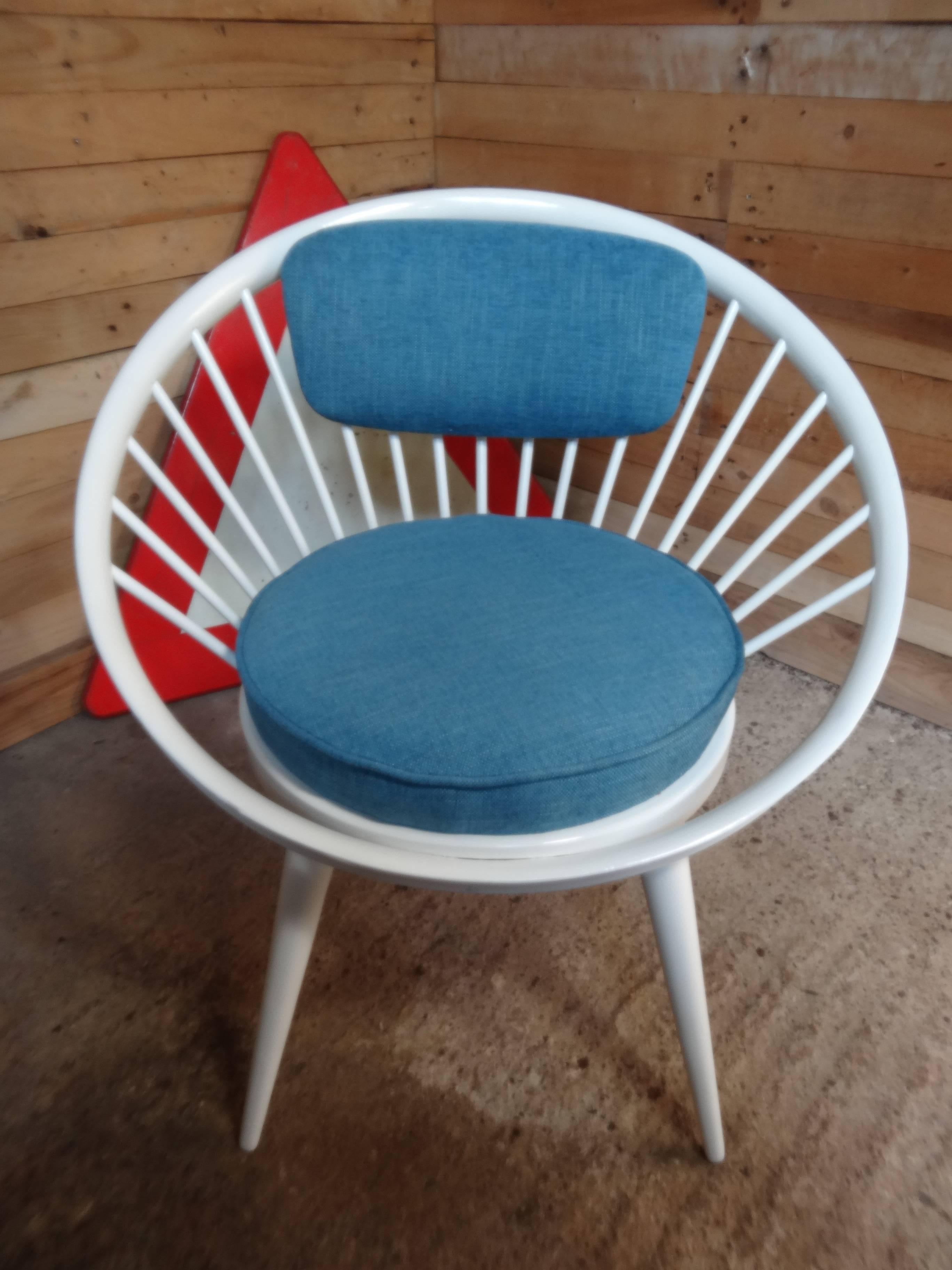 20 CENTURY DESIGN/One Retro 1960s Circle Chairs 20ème siècle Yngve Ekström a conçu pour Swedese en vente 1