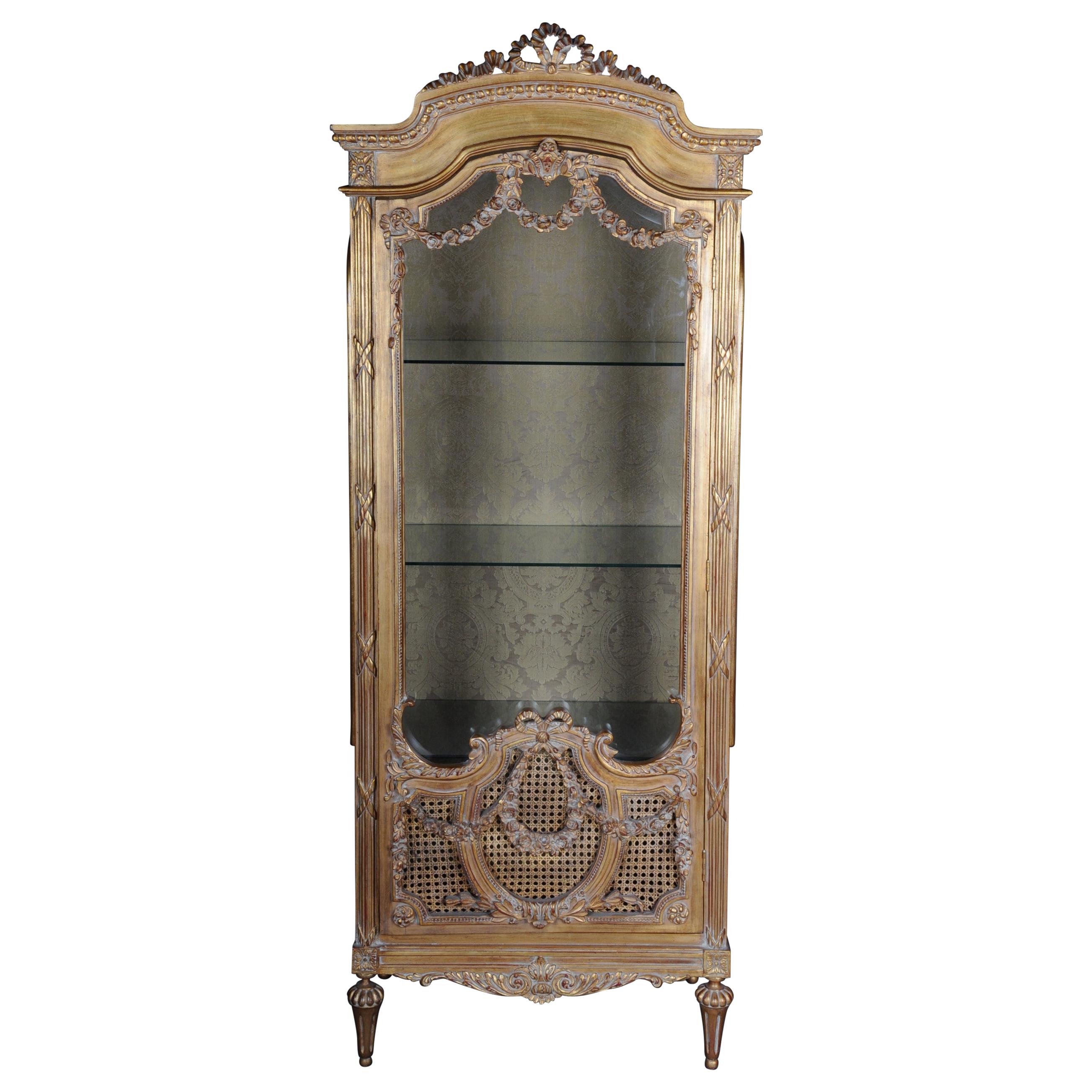 20th Century Elegant French Showcase in Louis XVI Style For Sale