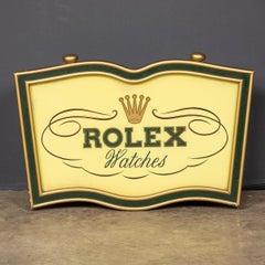 Scatola luminosa pubblicitaria Rolex del XX secolo, c.1950