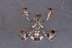 20th Century Chandelier in Sterling Silver Louis XV Style with 5 Lights