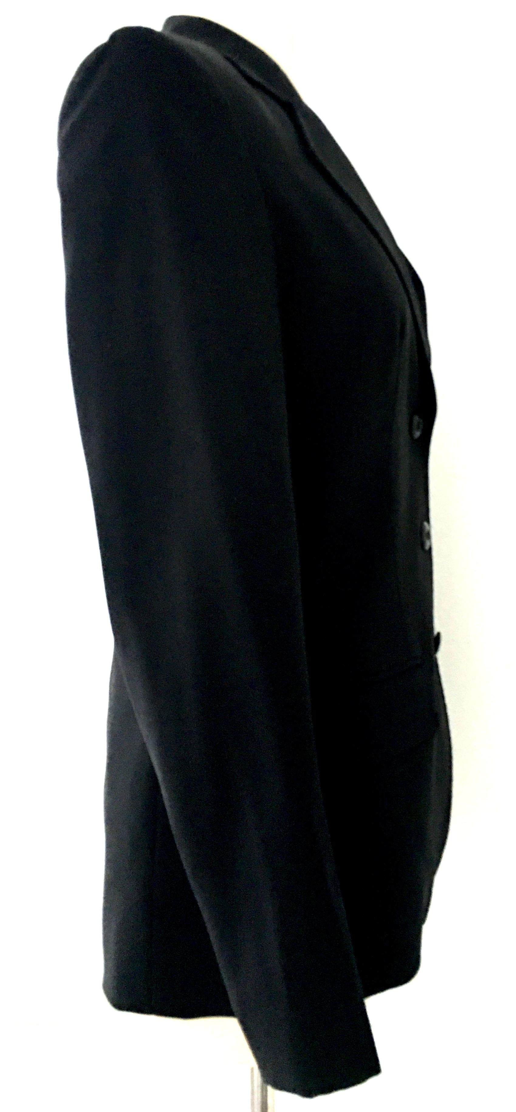 20th Christian Dior Paris Black Blazer Jacket In Good Condition For Sale In West Palm Beach, FL