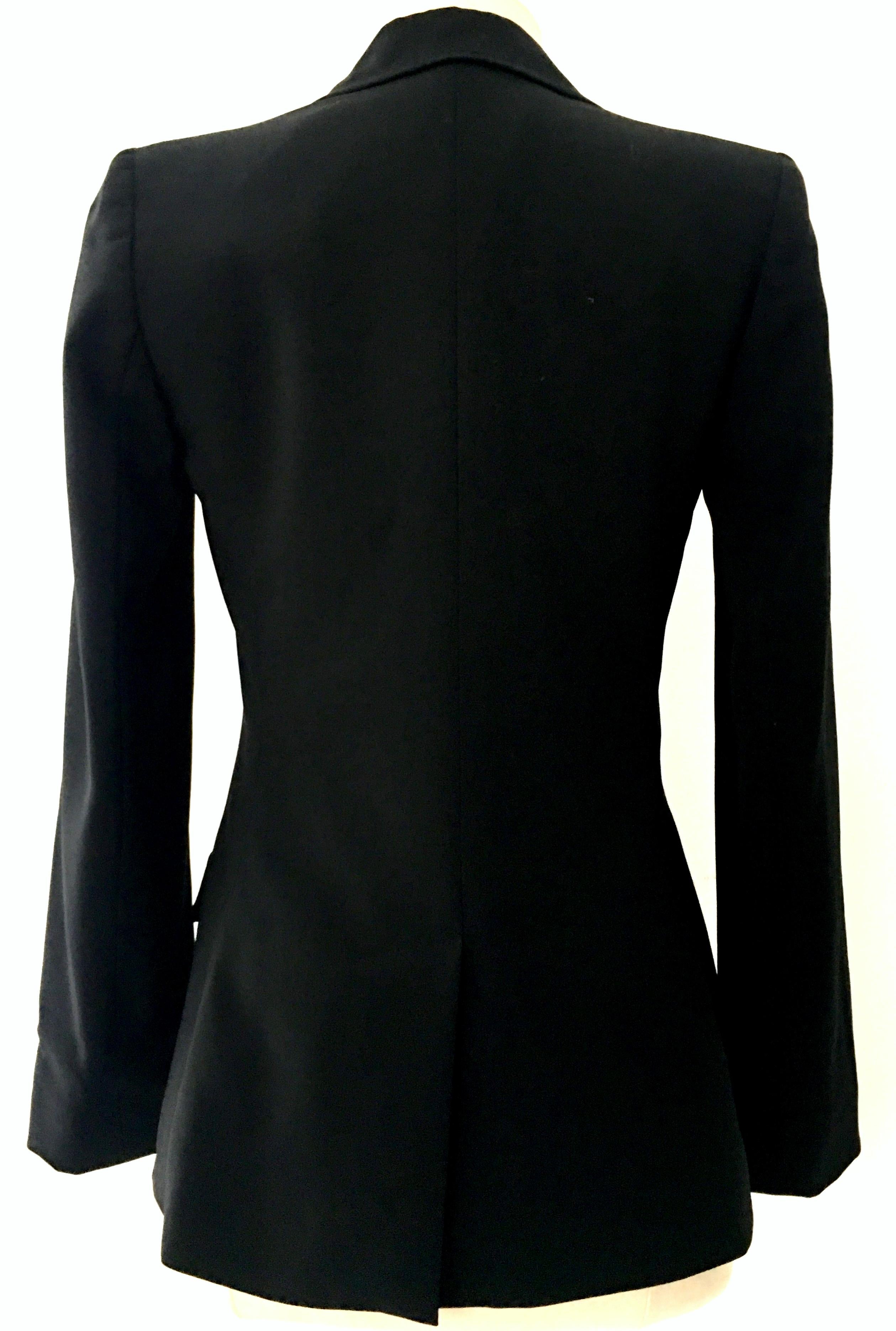 Women's or Men's 20th Christian Dior Paris Black Blazer Jacket For Sale