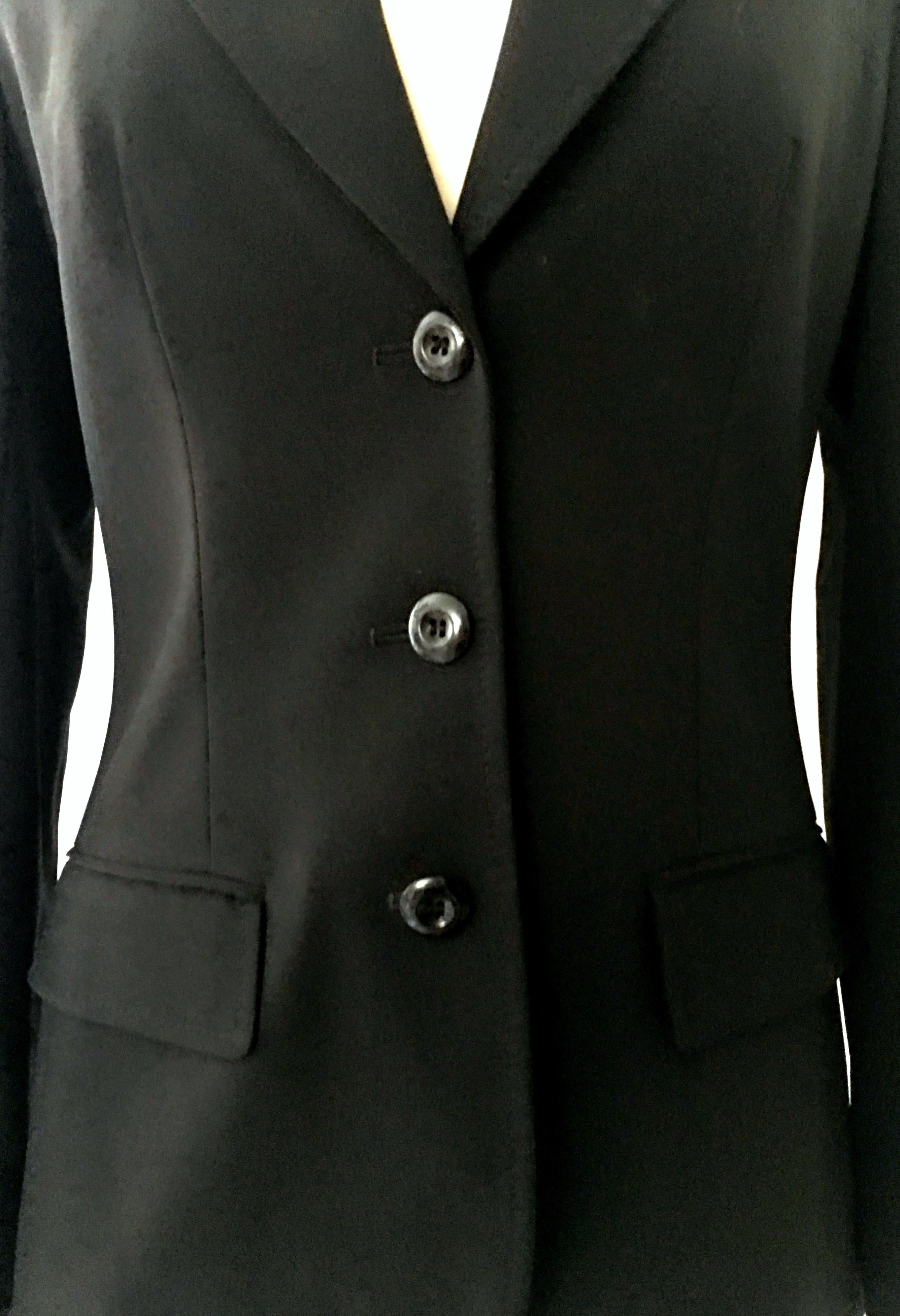 20th Christian Dior Paris Black Blazer Jacket For Sale 1