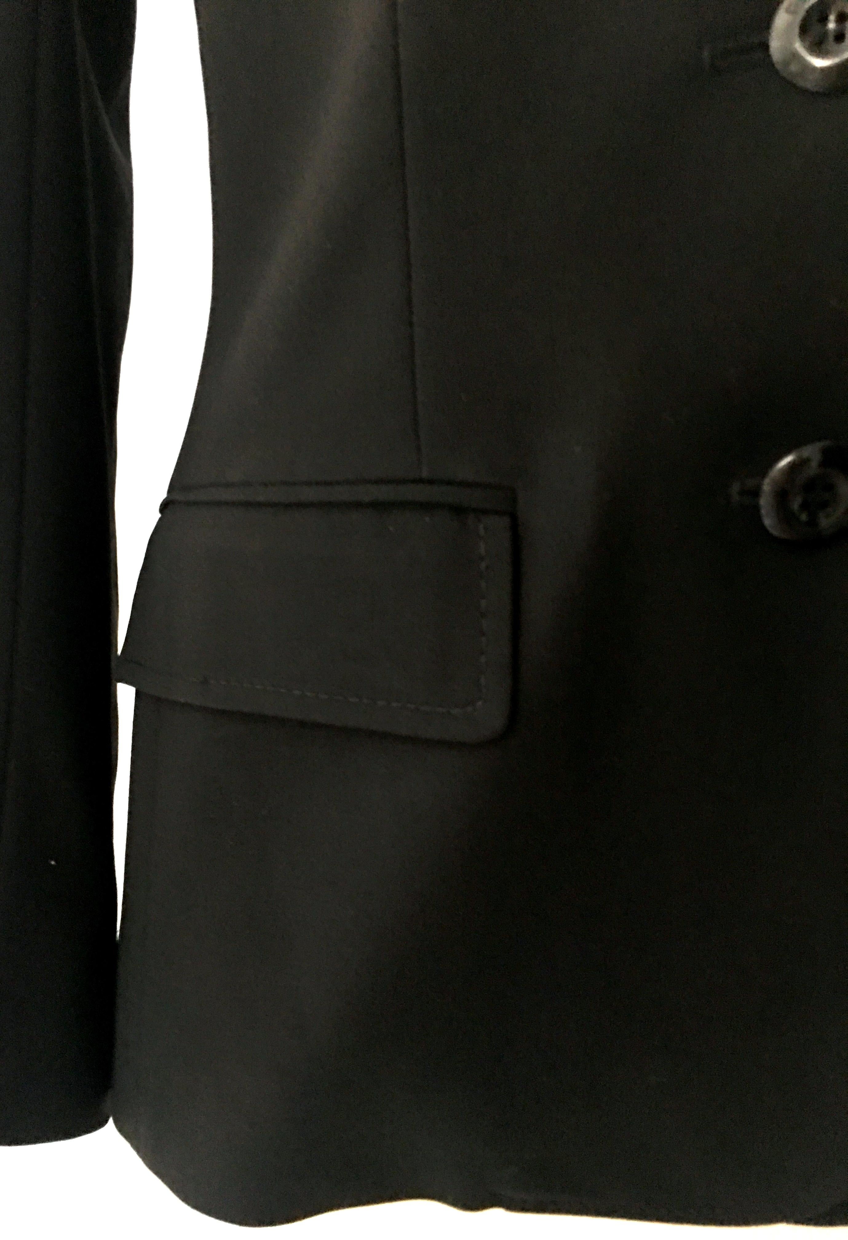 20th Christian Dior Paris Black Blazer Jacket For Sale 2