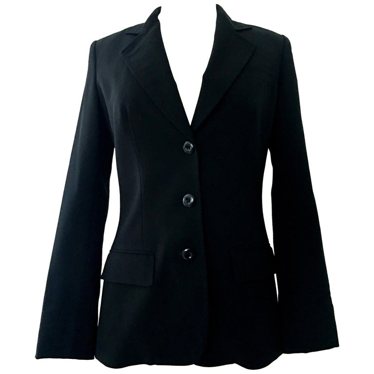 20th Christian Dior Paris Black Blazer Jacket For Sale at 1stDibs ...