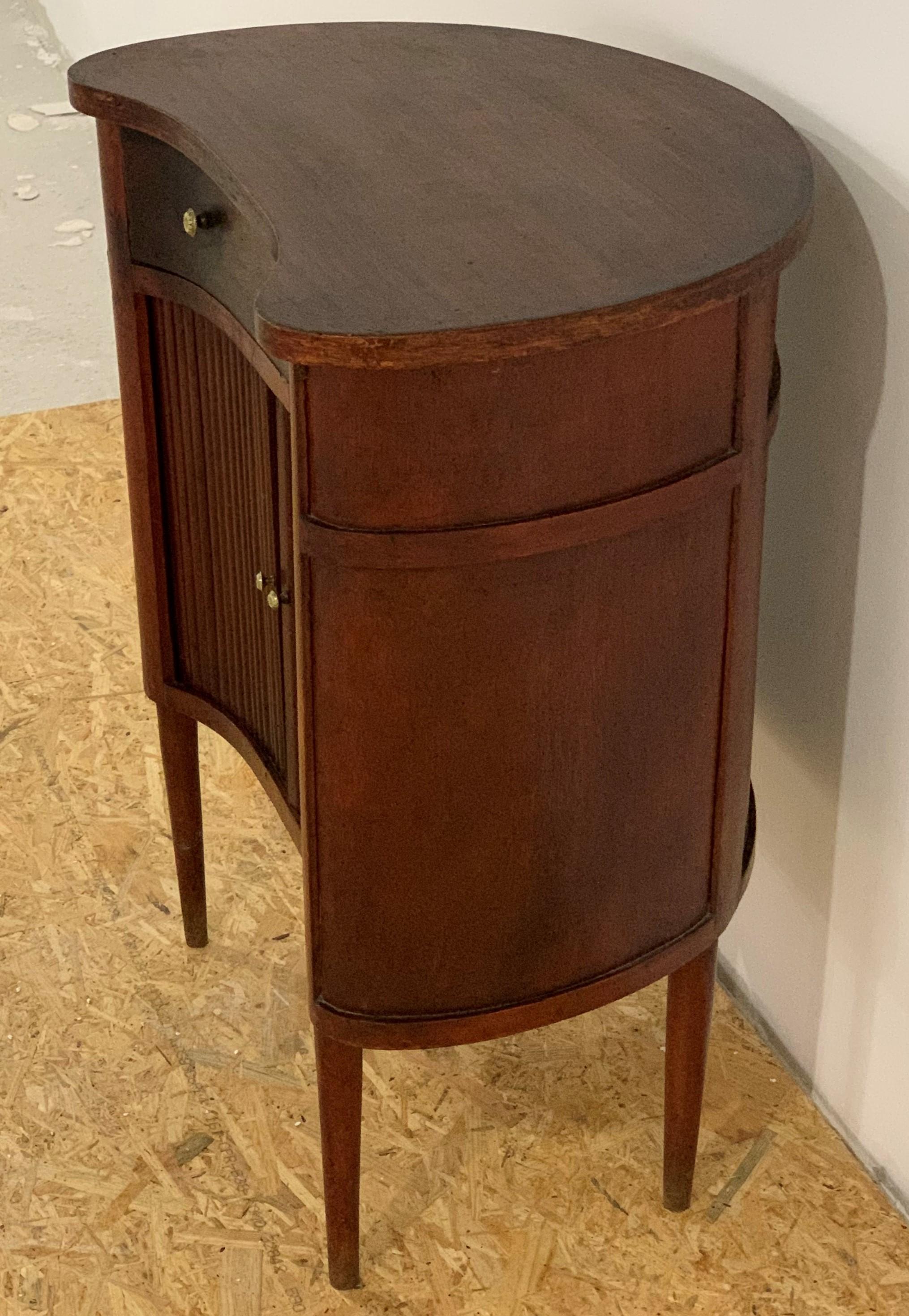 20th French Pair of Nightstands with Two Drawers and Sliding Doors In Good Condition In Miami, FL