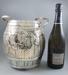 20th IOalian Sterling Silver Champagne Ice Bucket by Fratelli Cacchione