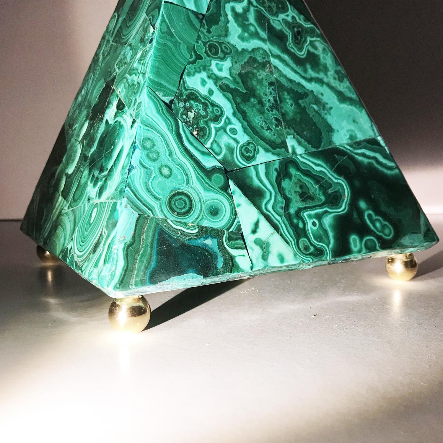 malachite bookends