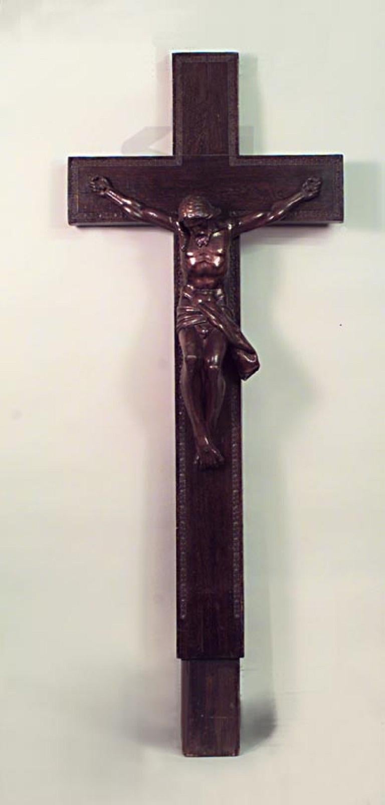 Français Crucifix religieux italien de la Renaissance du 20e siècle en vente