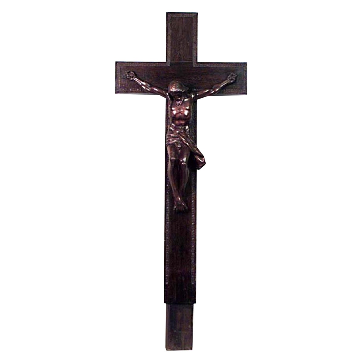 Crocifisso religioso rinascimentale italiano del 20° secolo