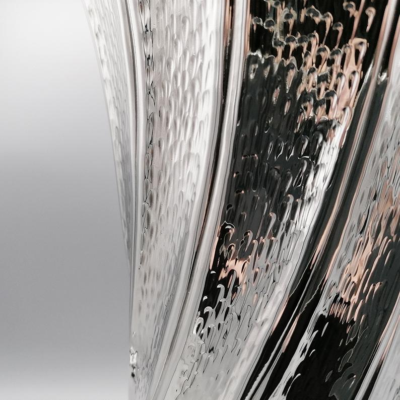 20. Italienische Vase aus Sterling Silber im Zustand „Hervorragend“ im Angebot in VALENZA, IT